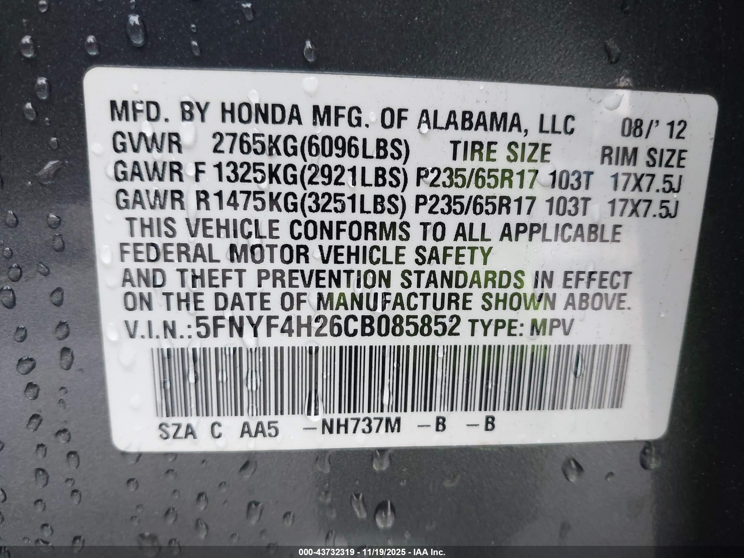 HONDA PILOT image 9