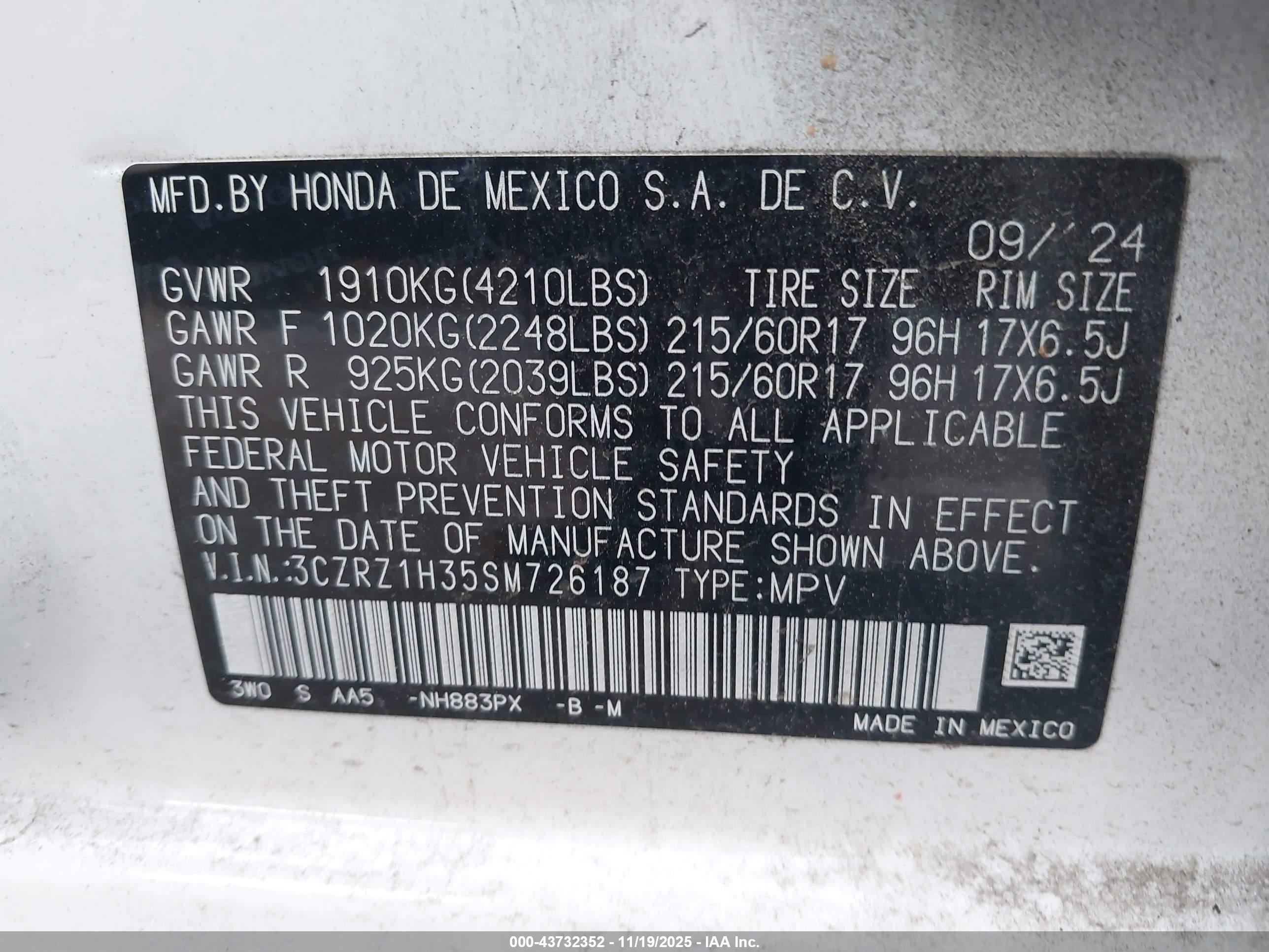 HONDA HR-V image 9