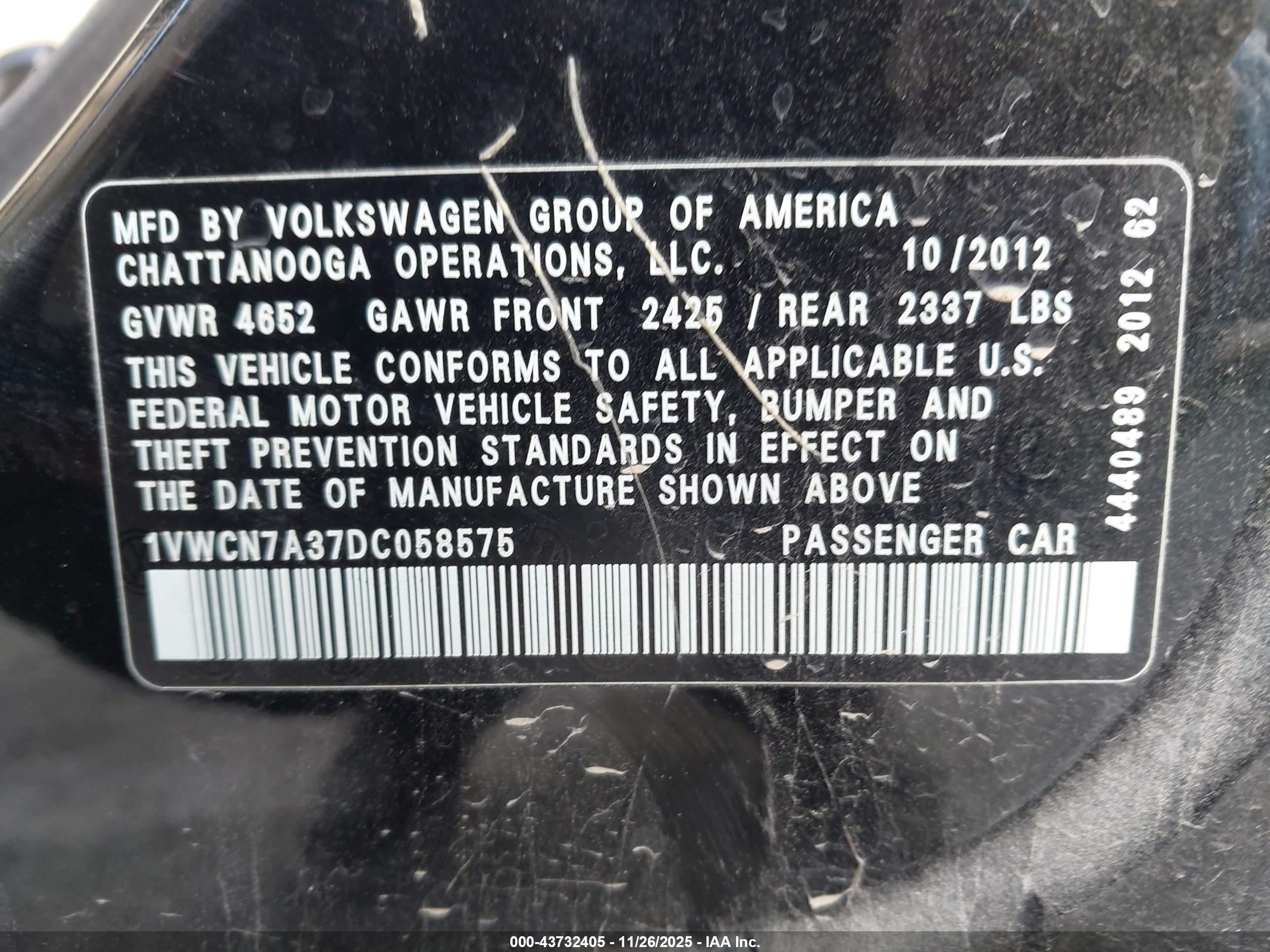 VOLKSWAGEN PASSAT image 9