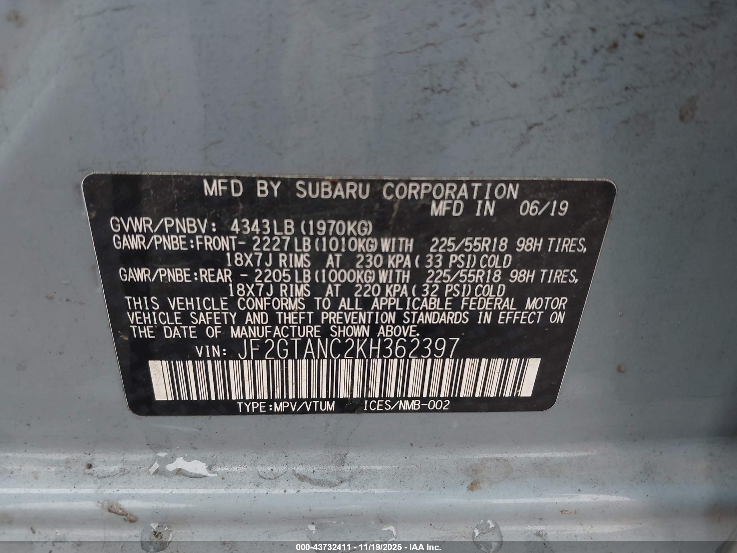SUBARU CROSSTREK image 9