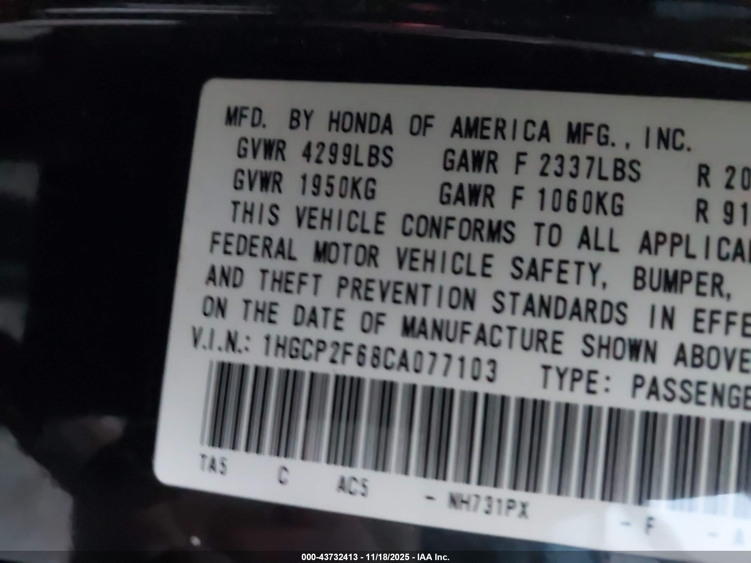 HONDA ACCORD image 9
