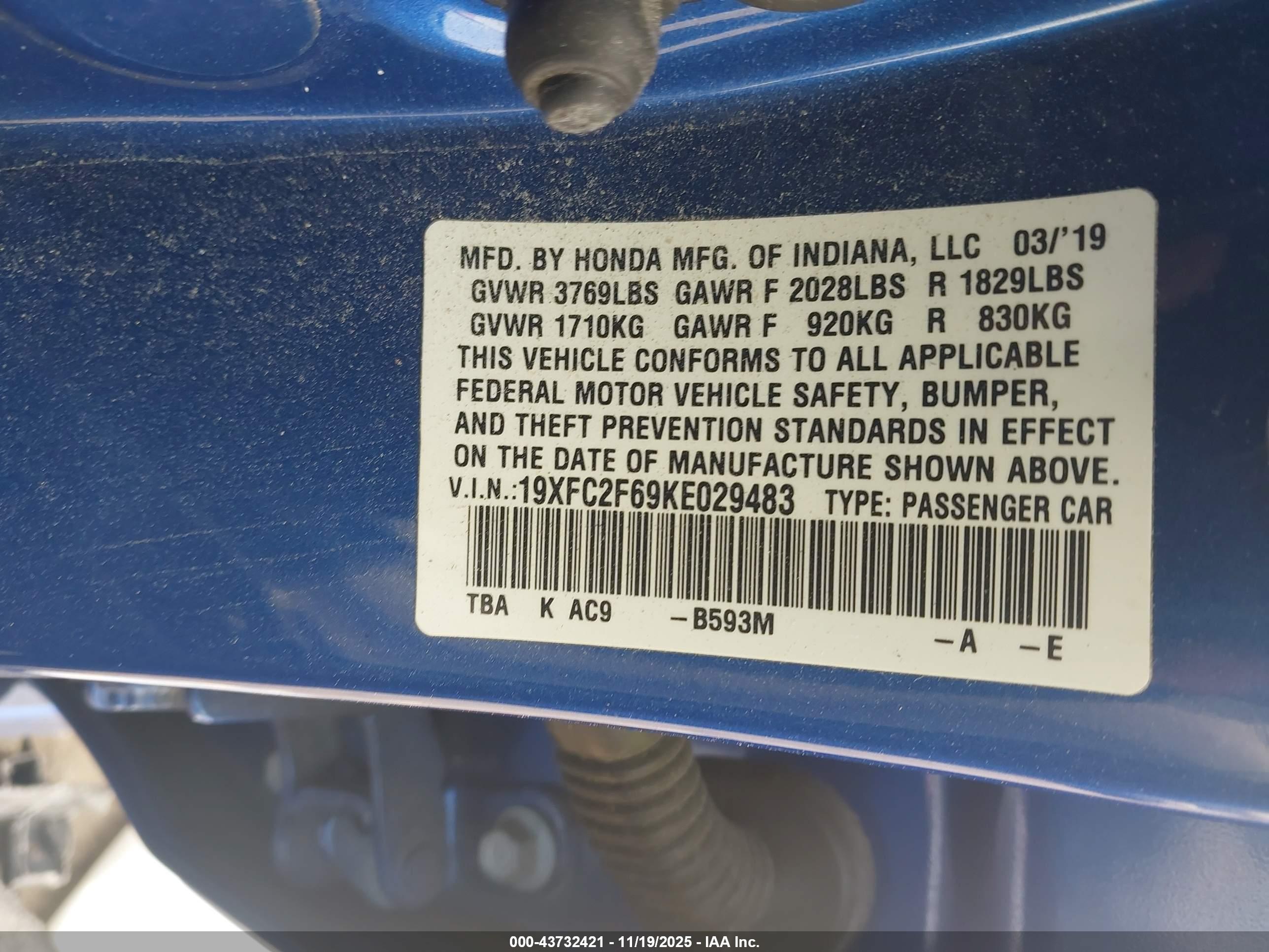 HONDA CIVIC image 9