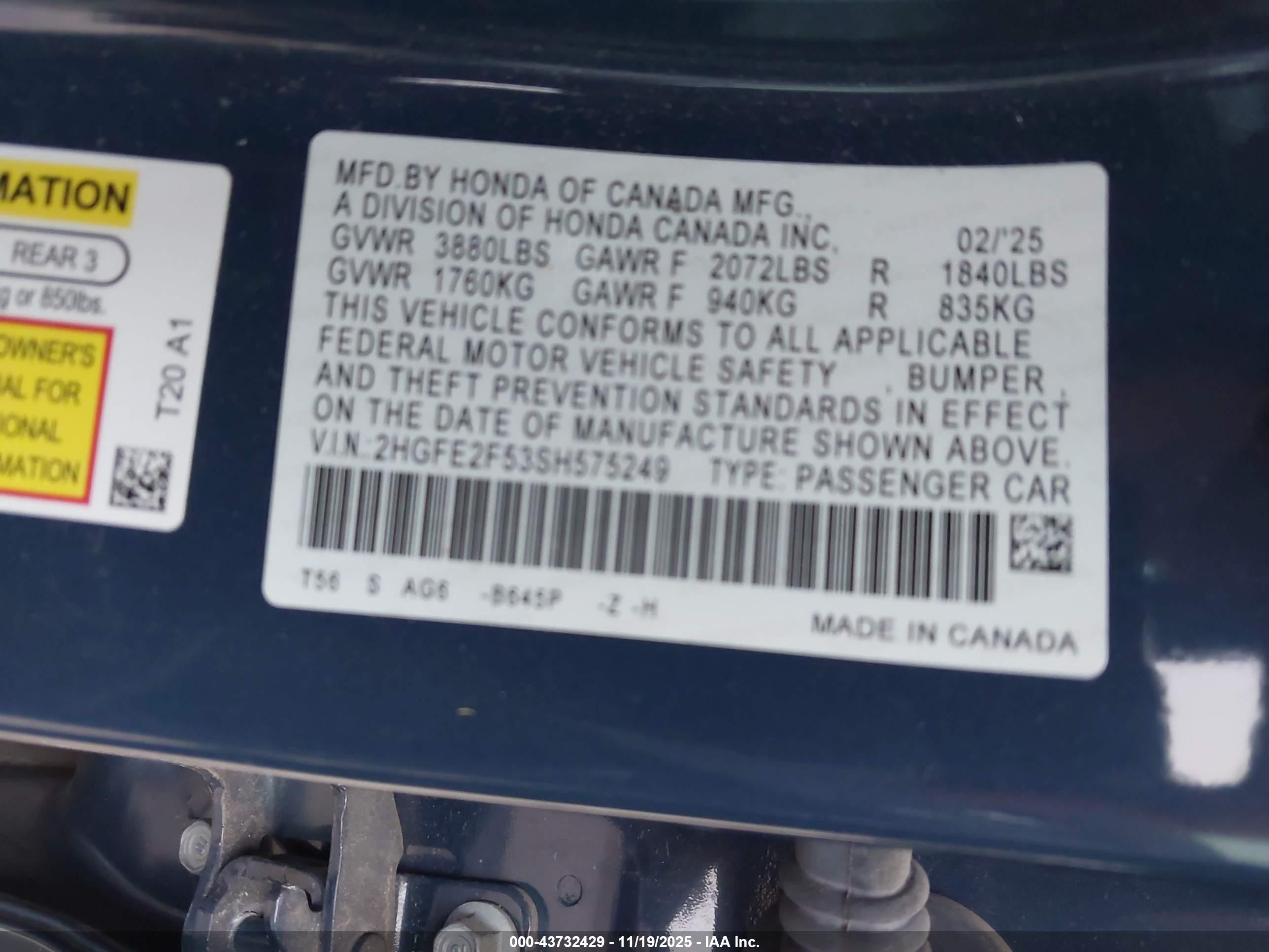 HONDA CIVIC image 9