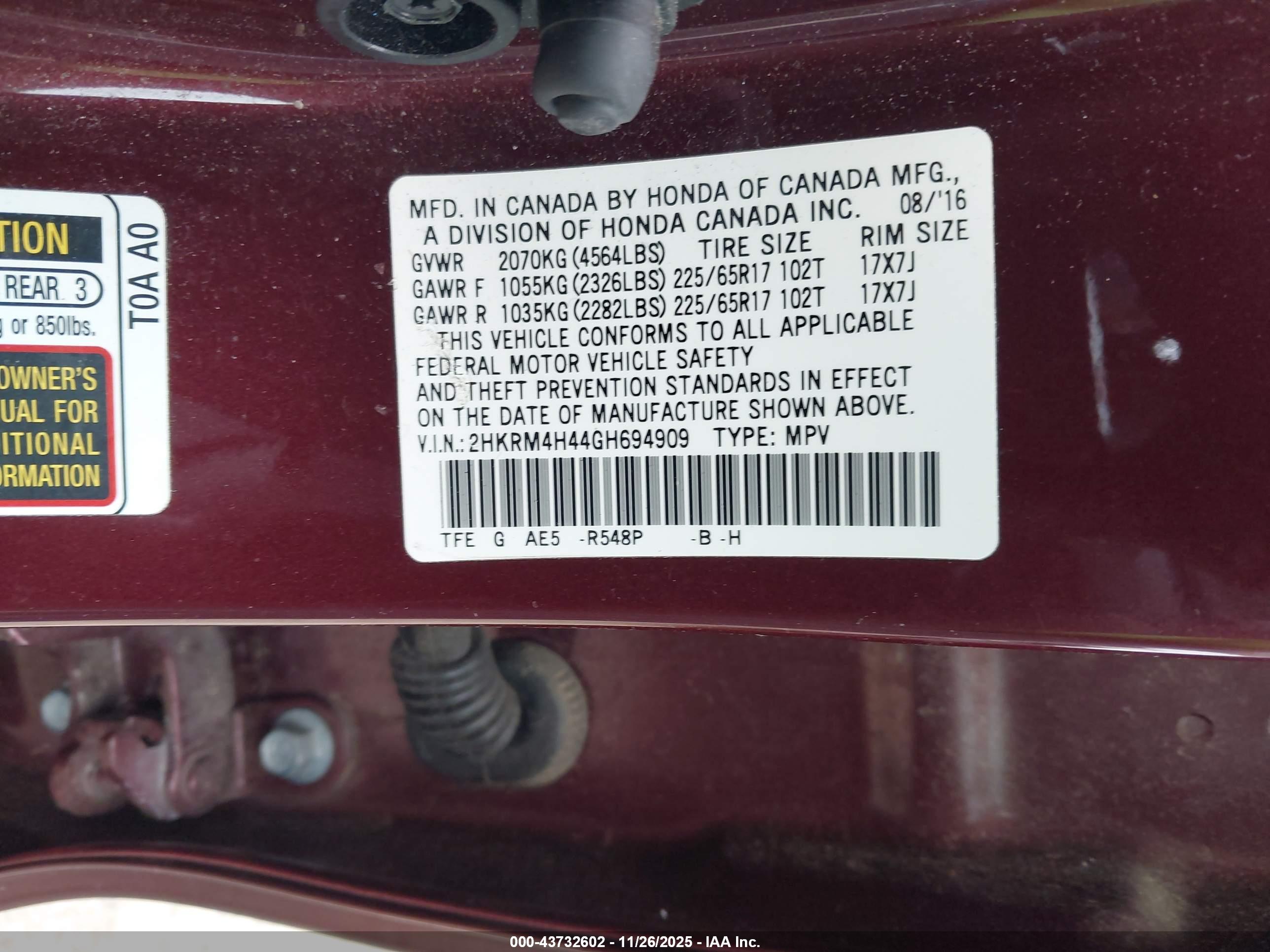 HONDA CR-V image 9
