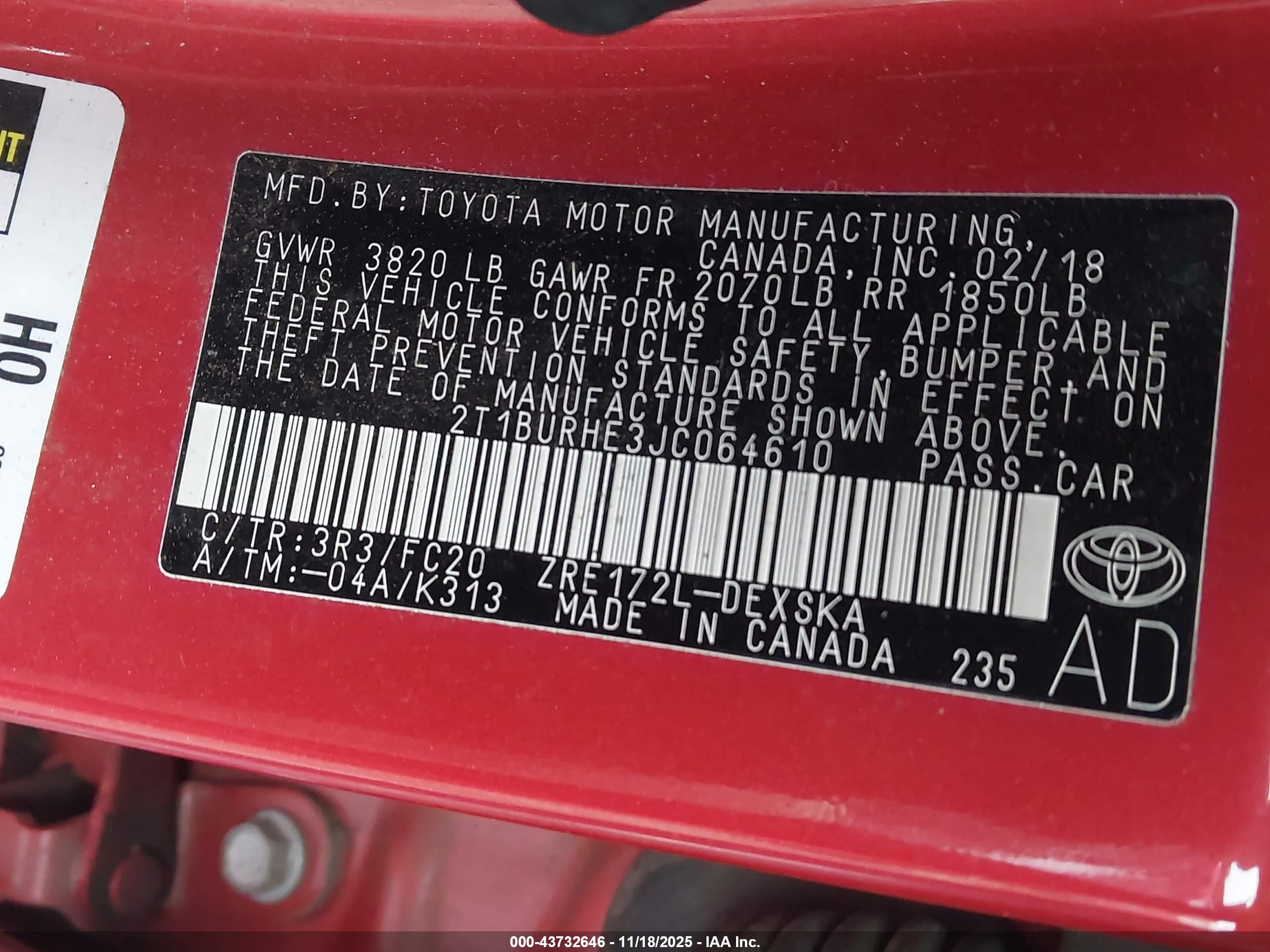 TOYOTA COROLLA image 9
