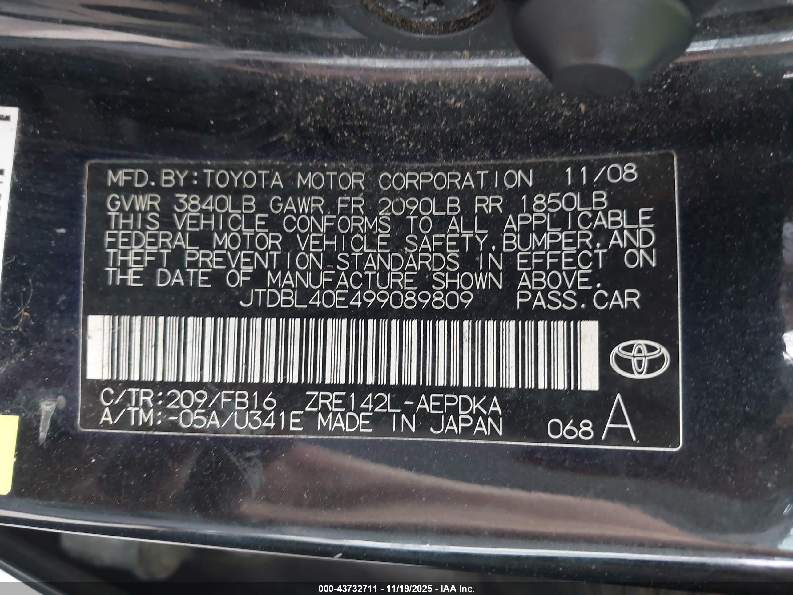 TOYOTA COROLLA image 9