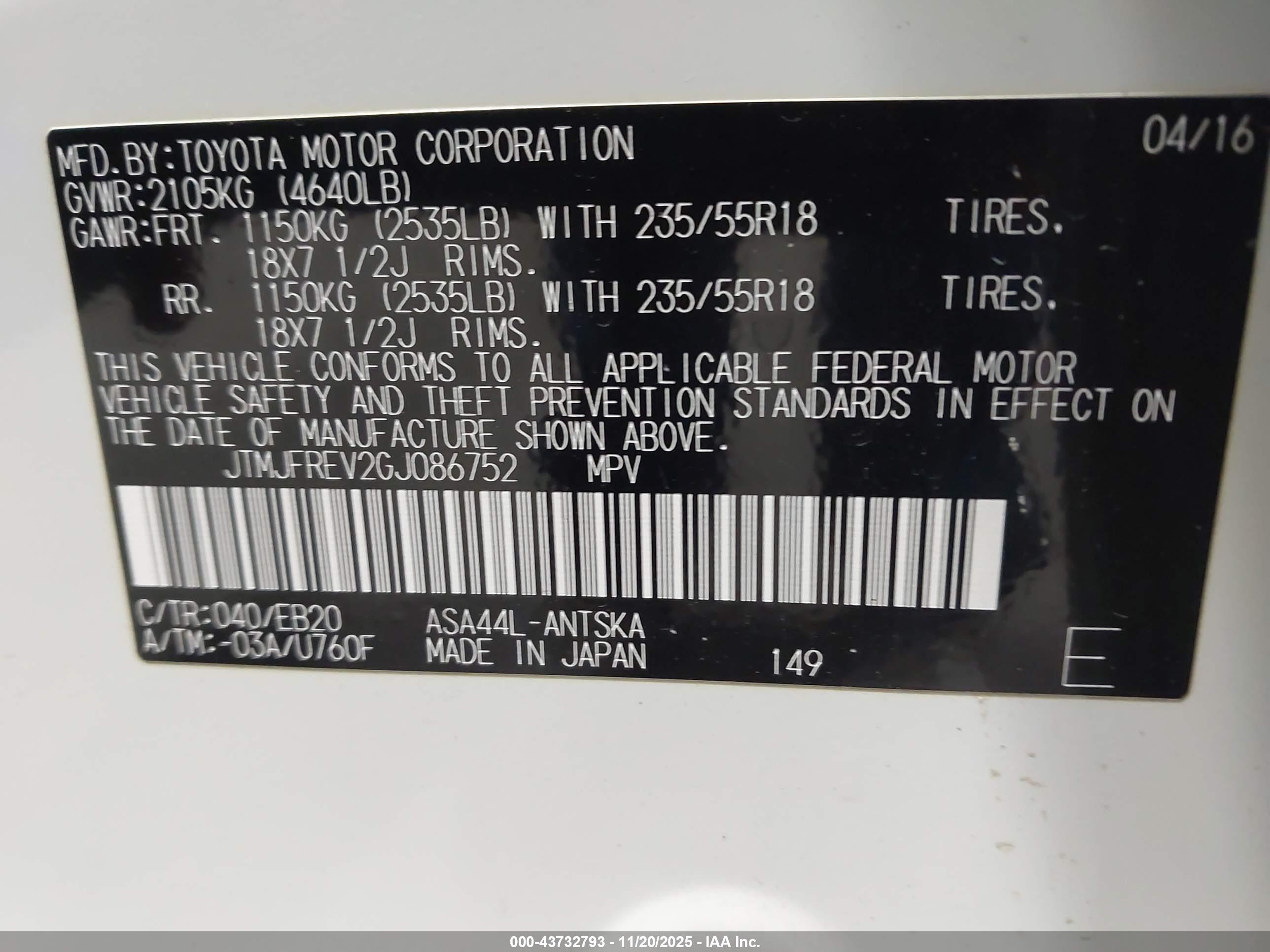TOYOTA RAV4 image 9