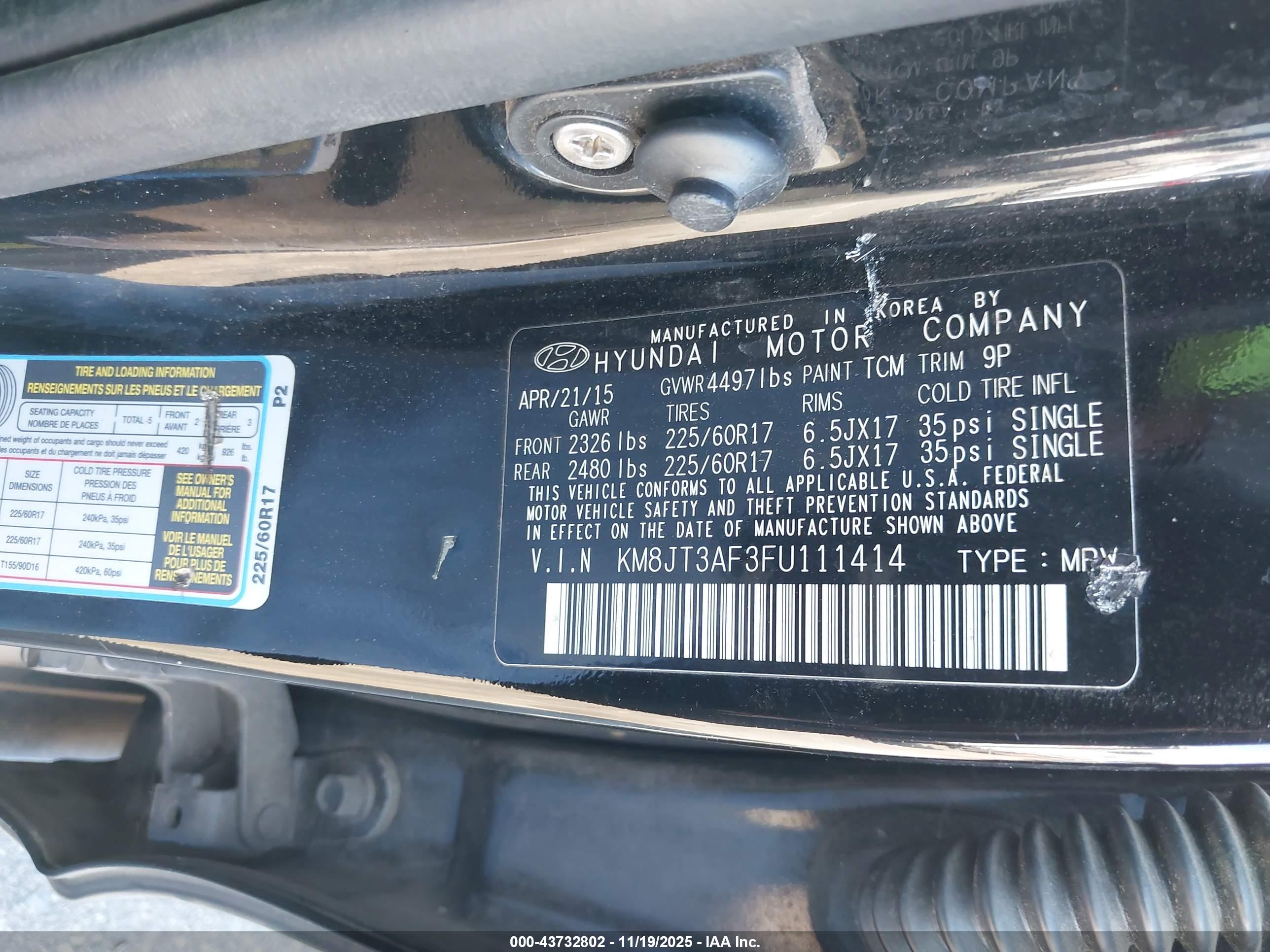 HYUNDAI TUCSON image 9