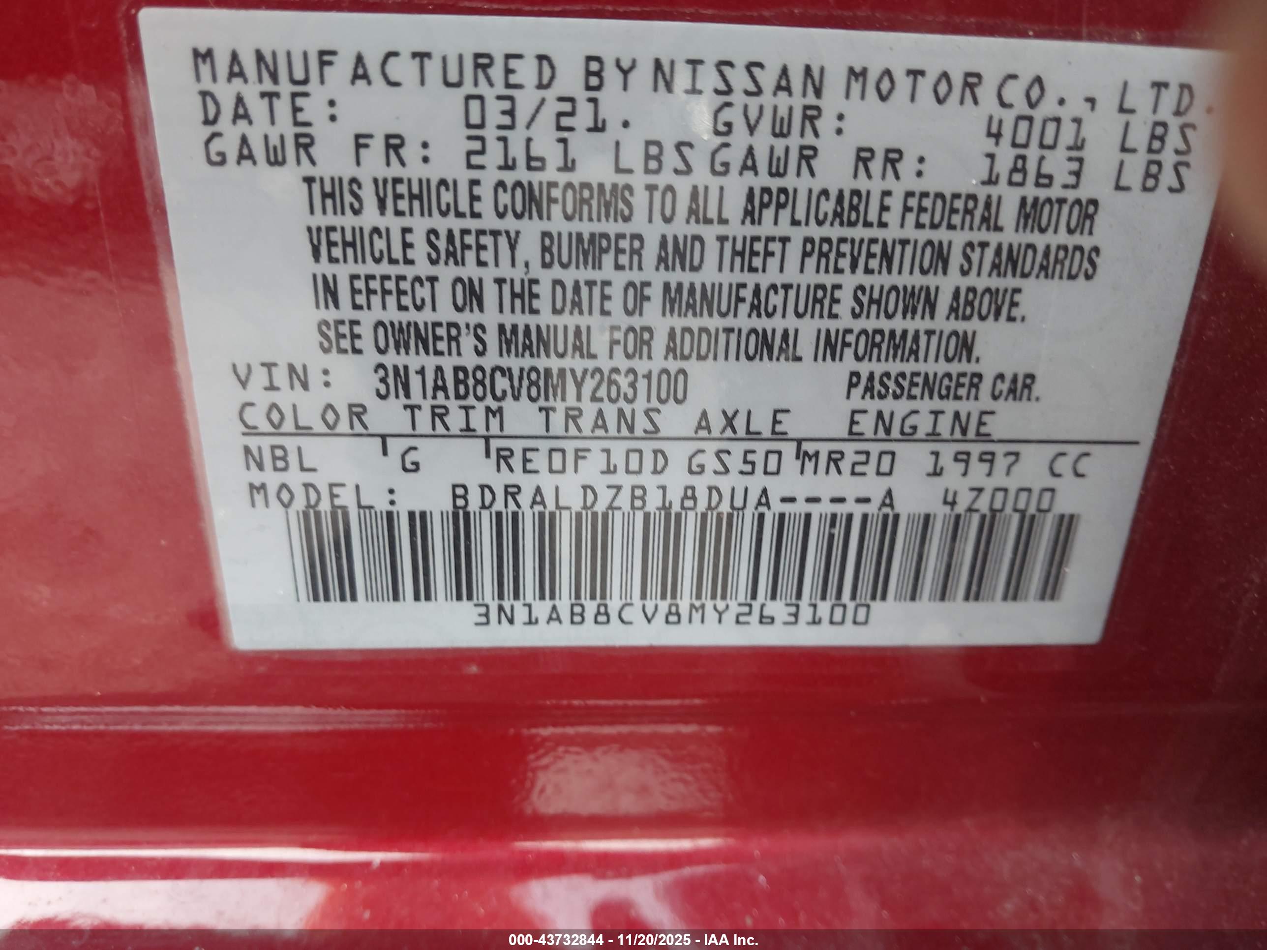 NISSAN SENTRA image 9