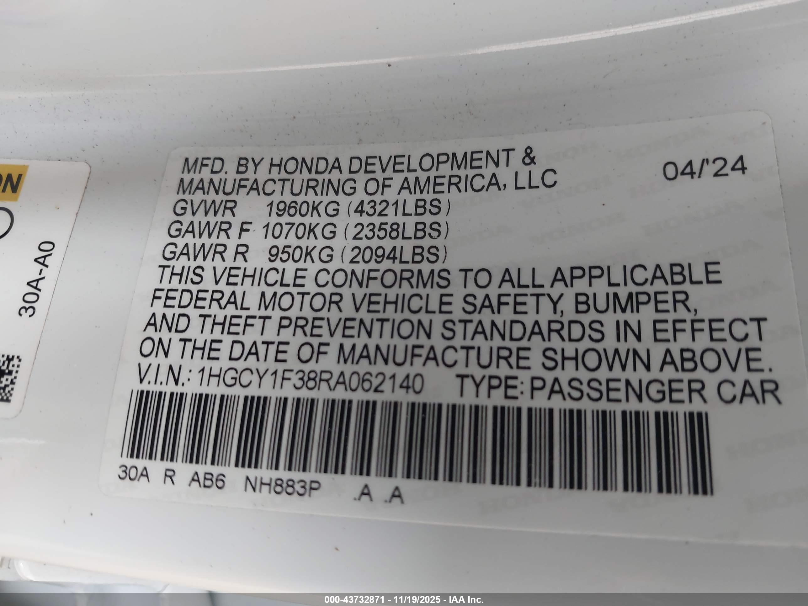 HONDA ACCORD image 9