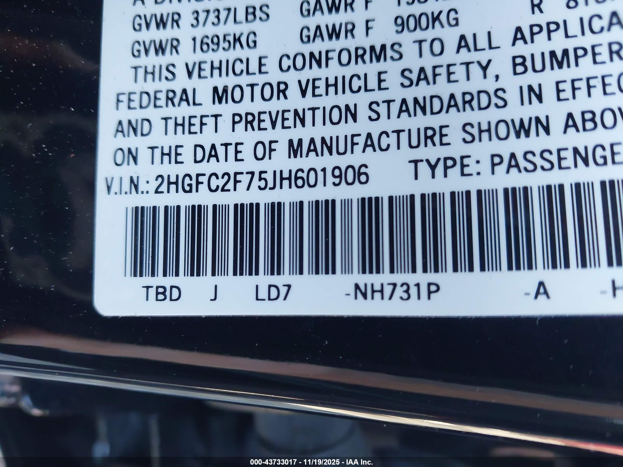 HONDA CIVIC image 9