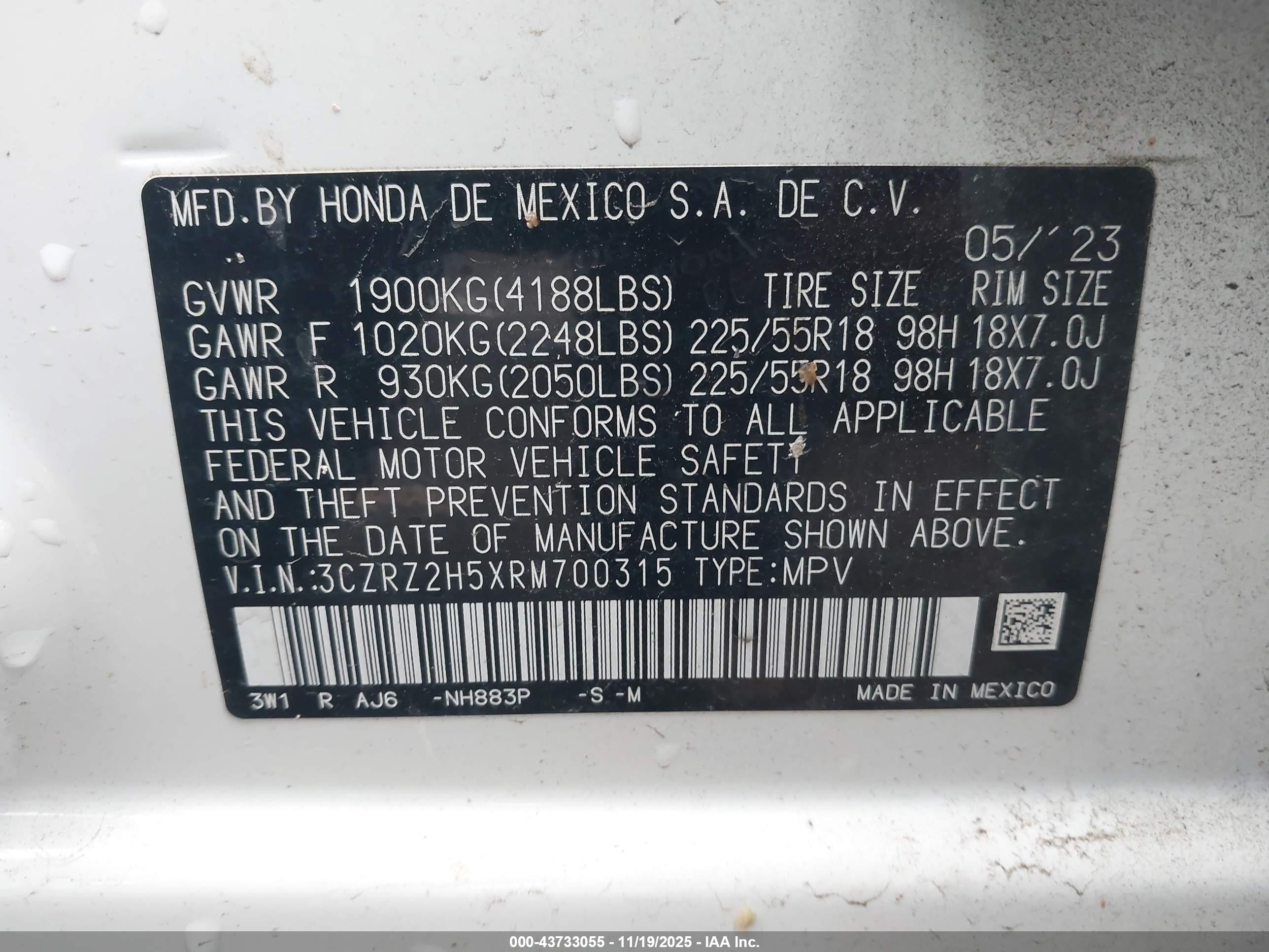 HONDA HR-V image 9