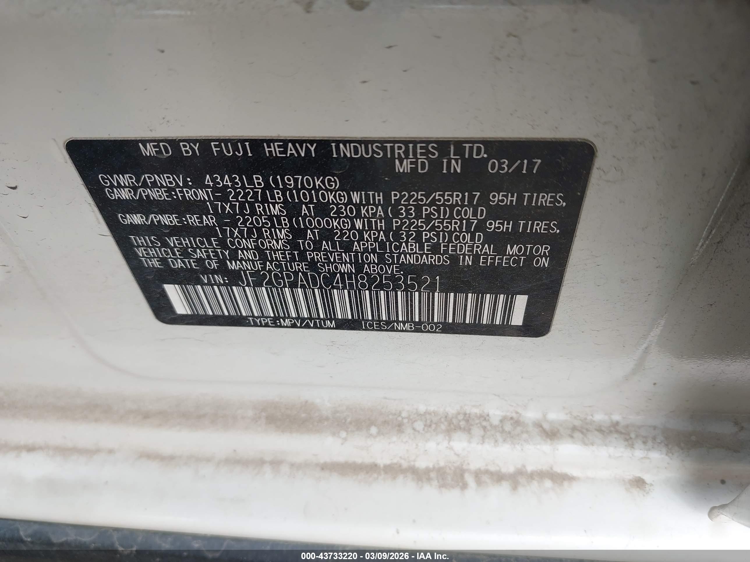 SUBARU CROSSTREK image 9