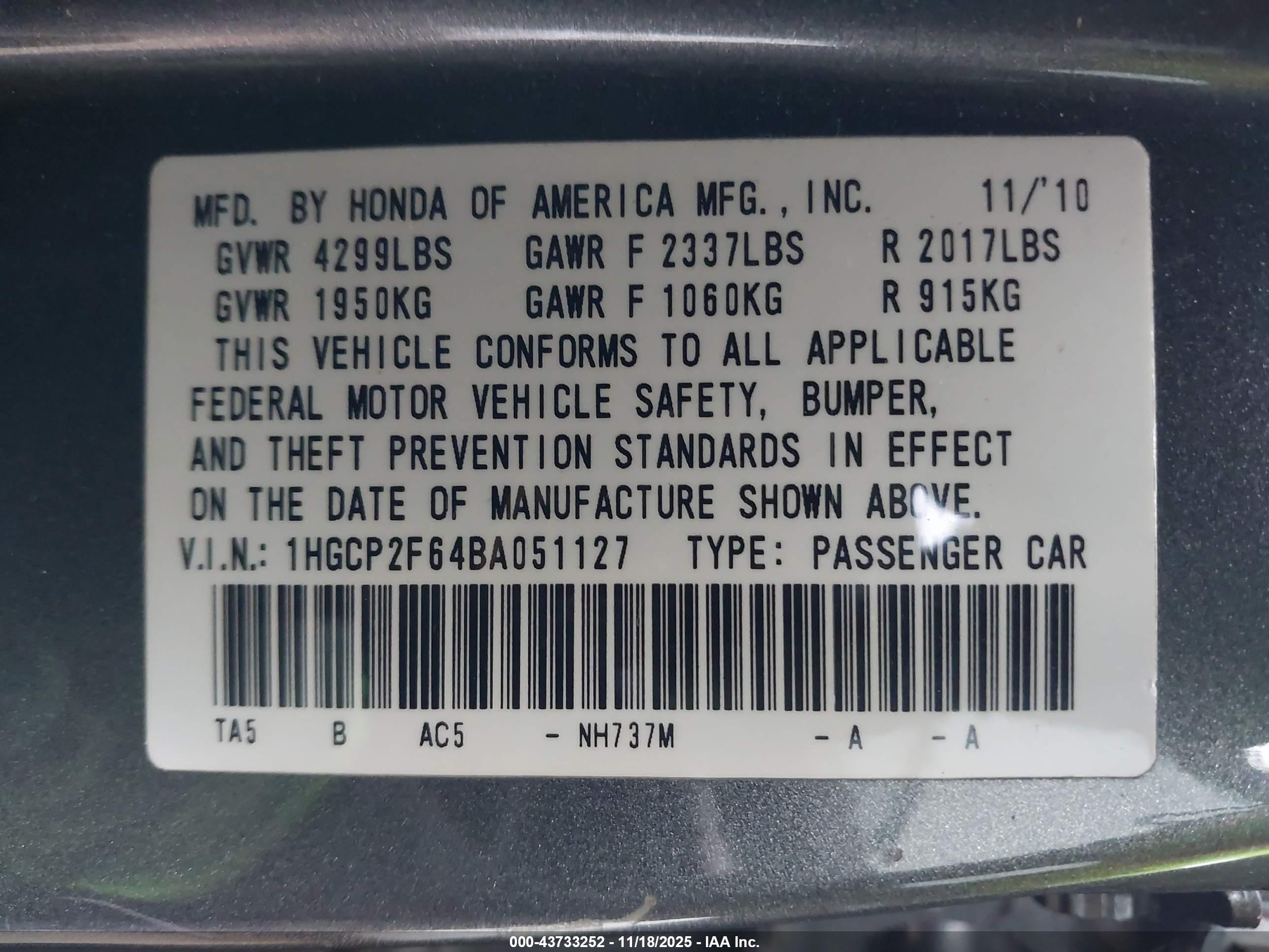 HONDA ACCORD image 9