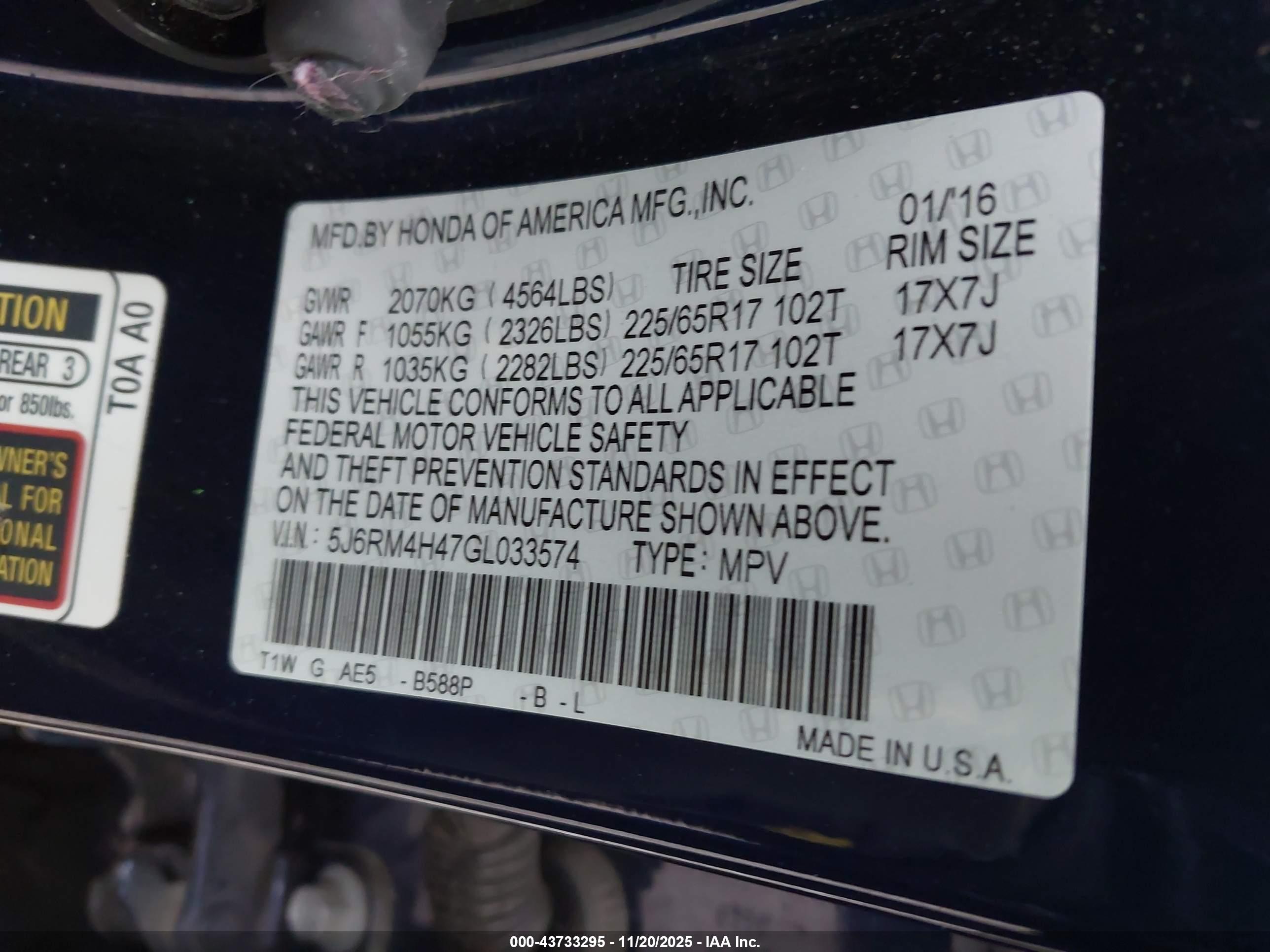 HONDA CR-V image 9