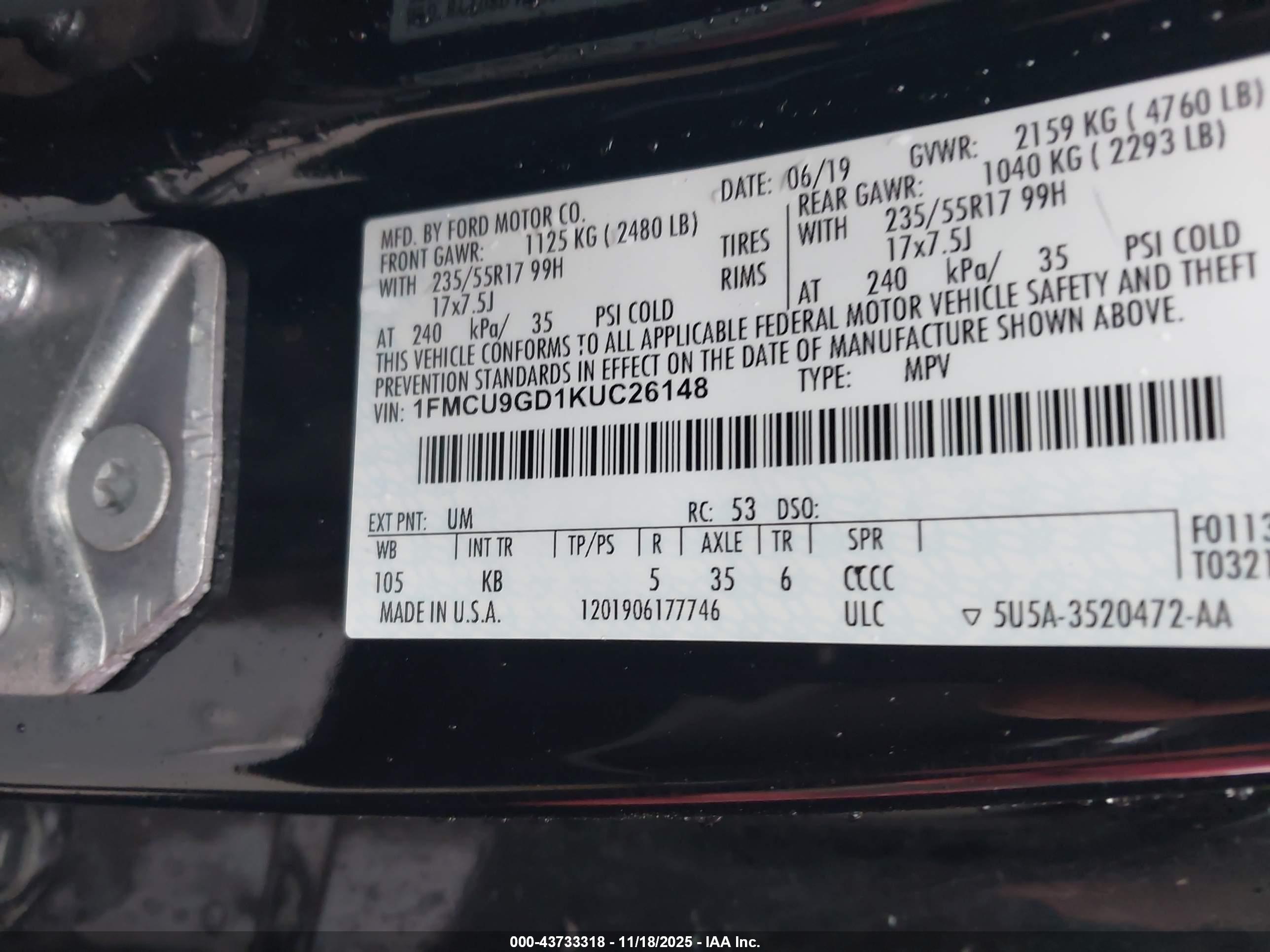 FORD ESCAPE image 9
