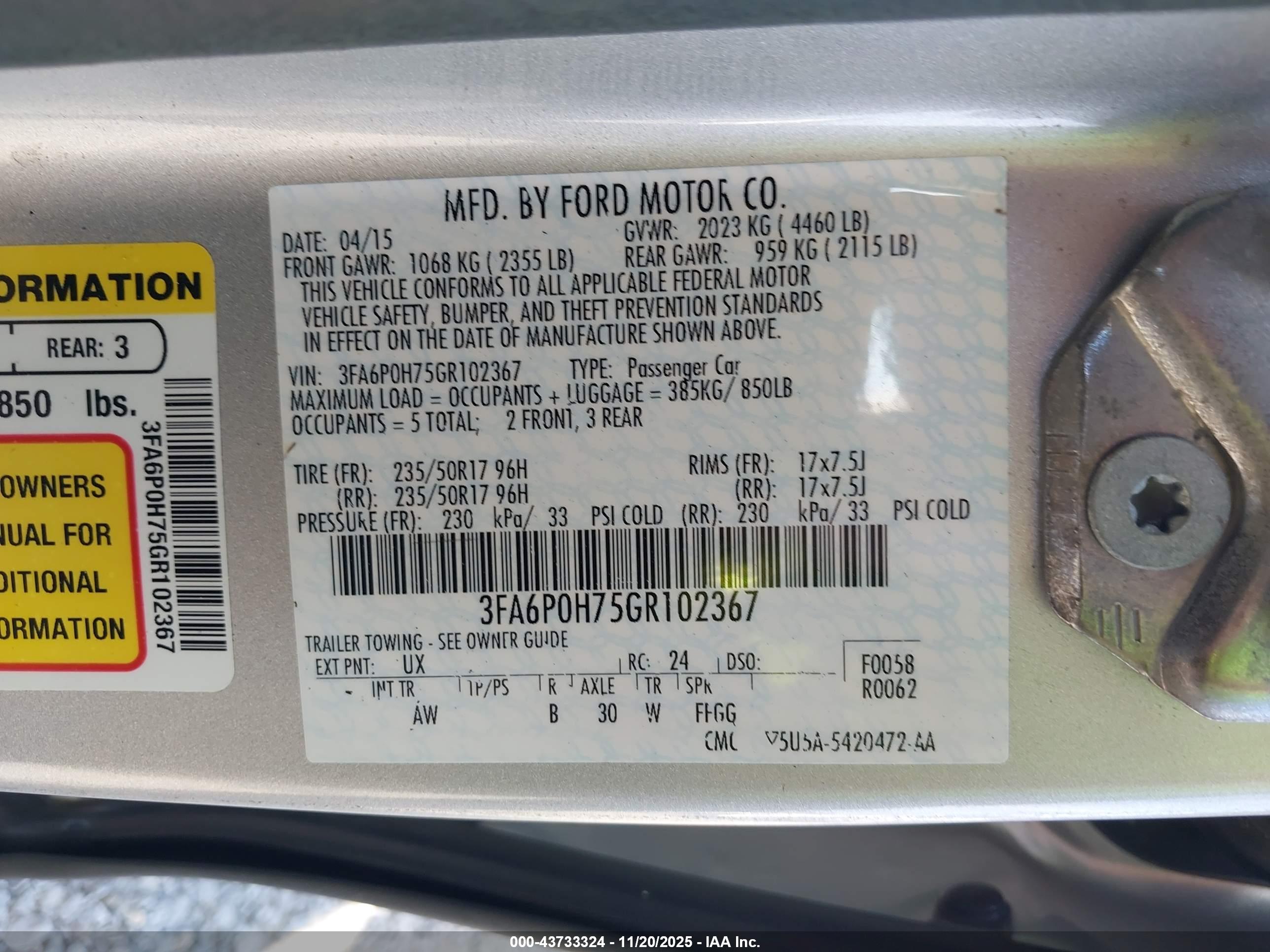 FORD FUSION image 9