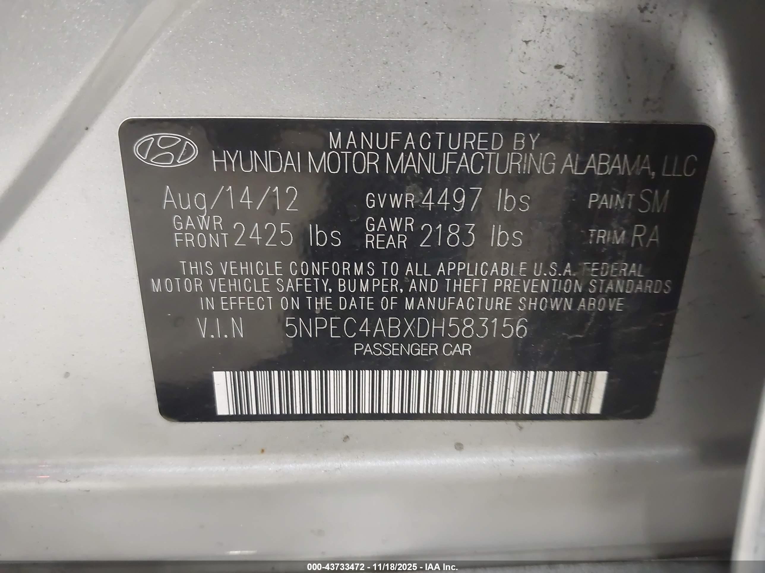HYUNDAI SONATA image 9