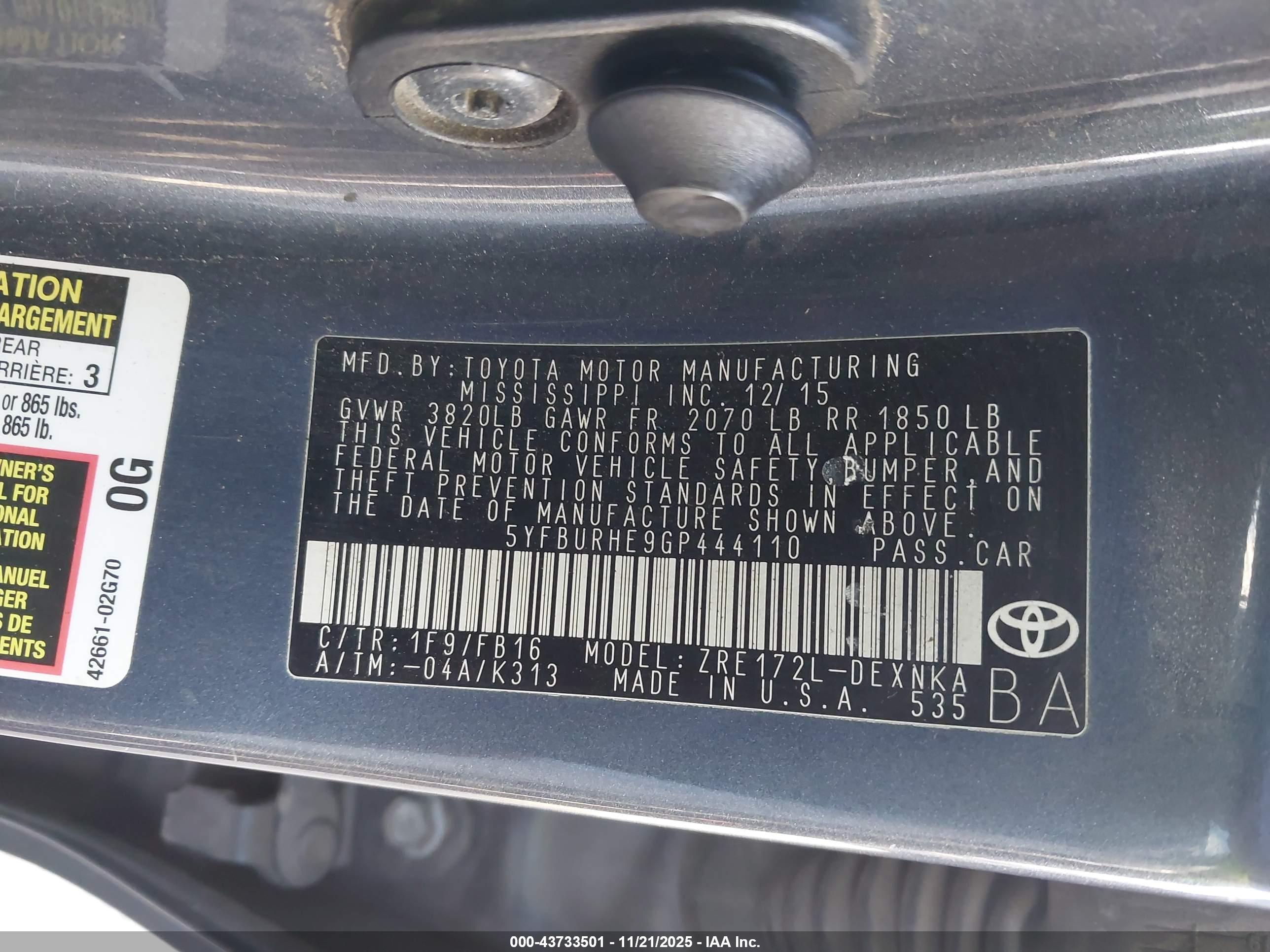 TOYOTA COROLLA image 9