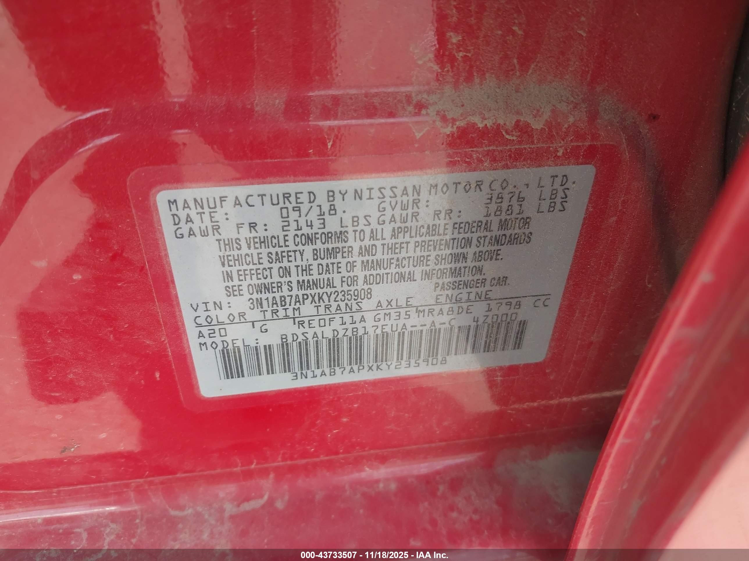 NISSAN SENTRA image 9
