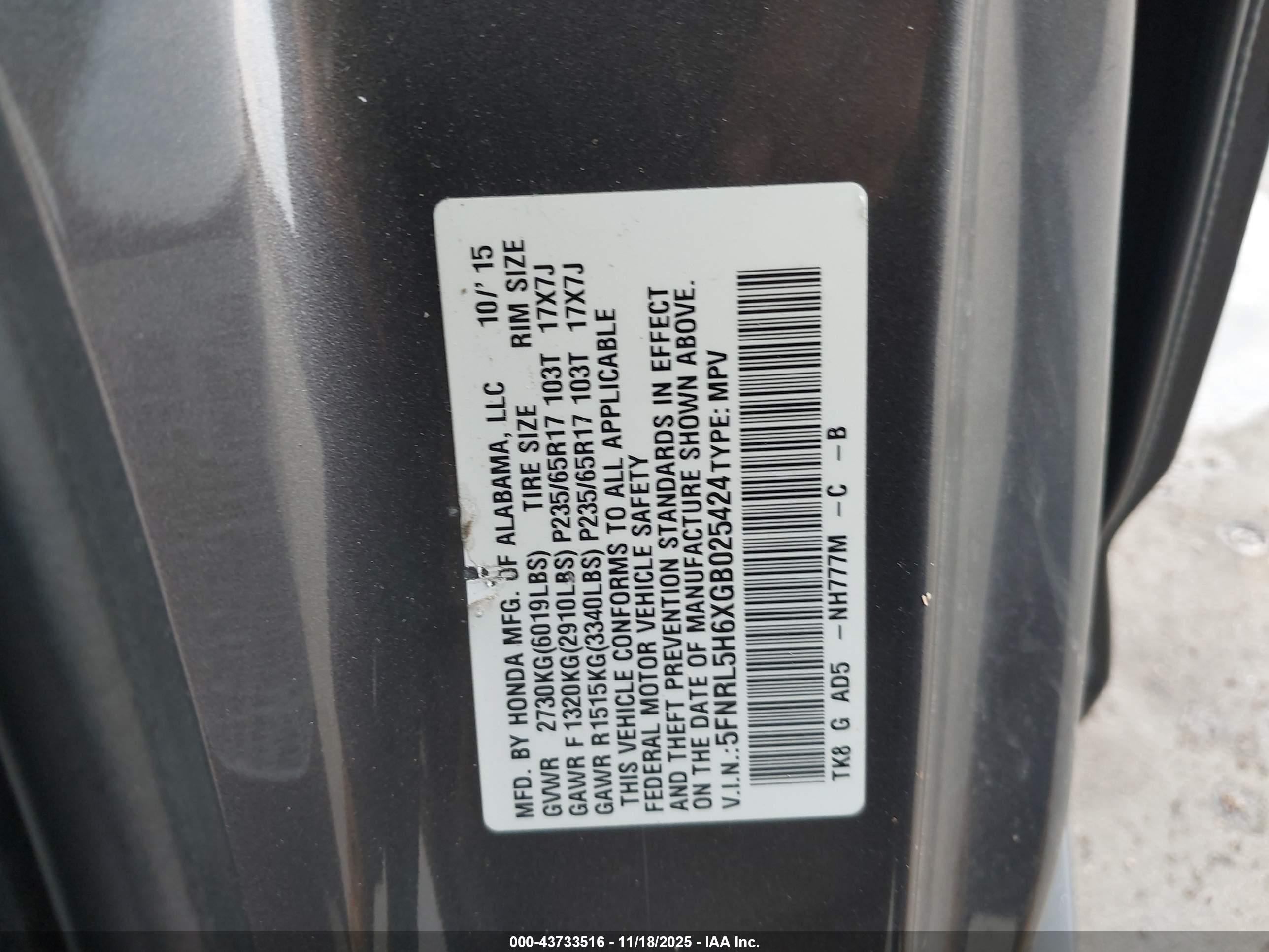 HONDA ODYSSEY image 9