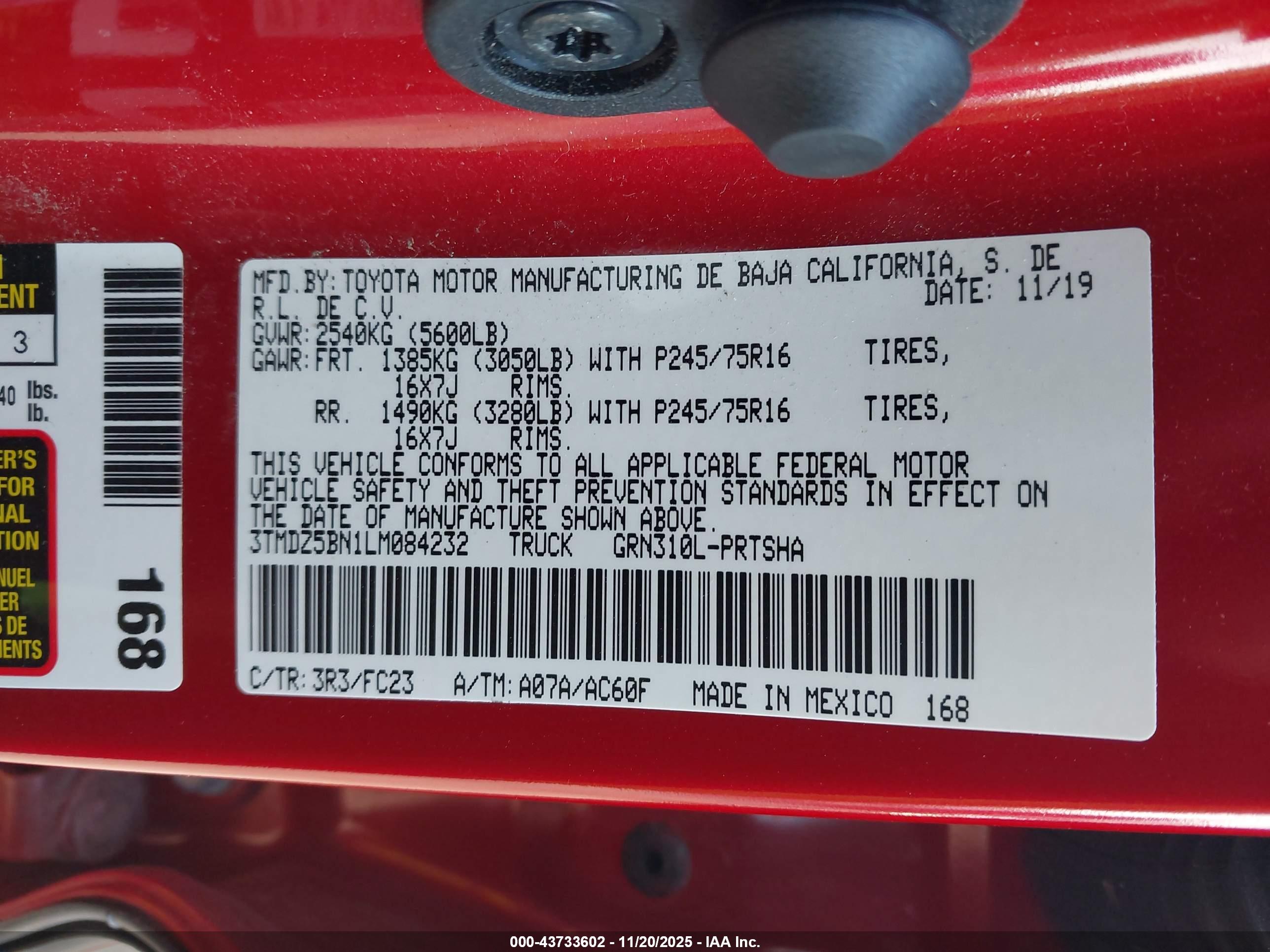 TOYOTA TACOMA image 9