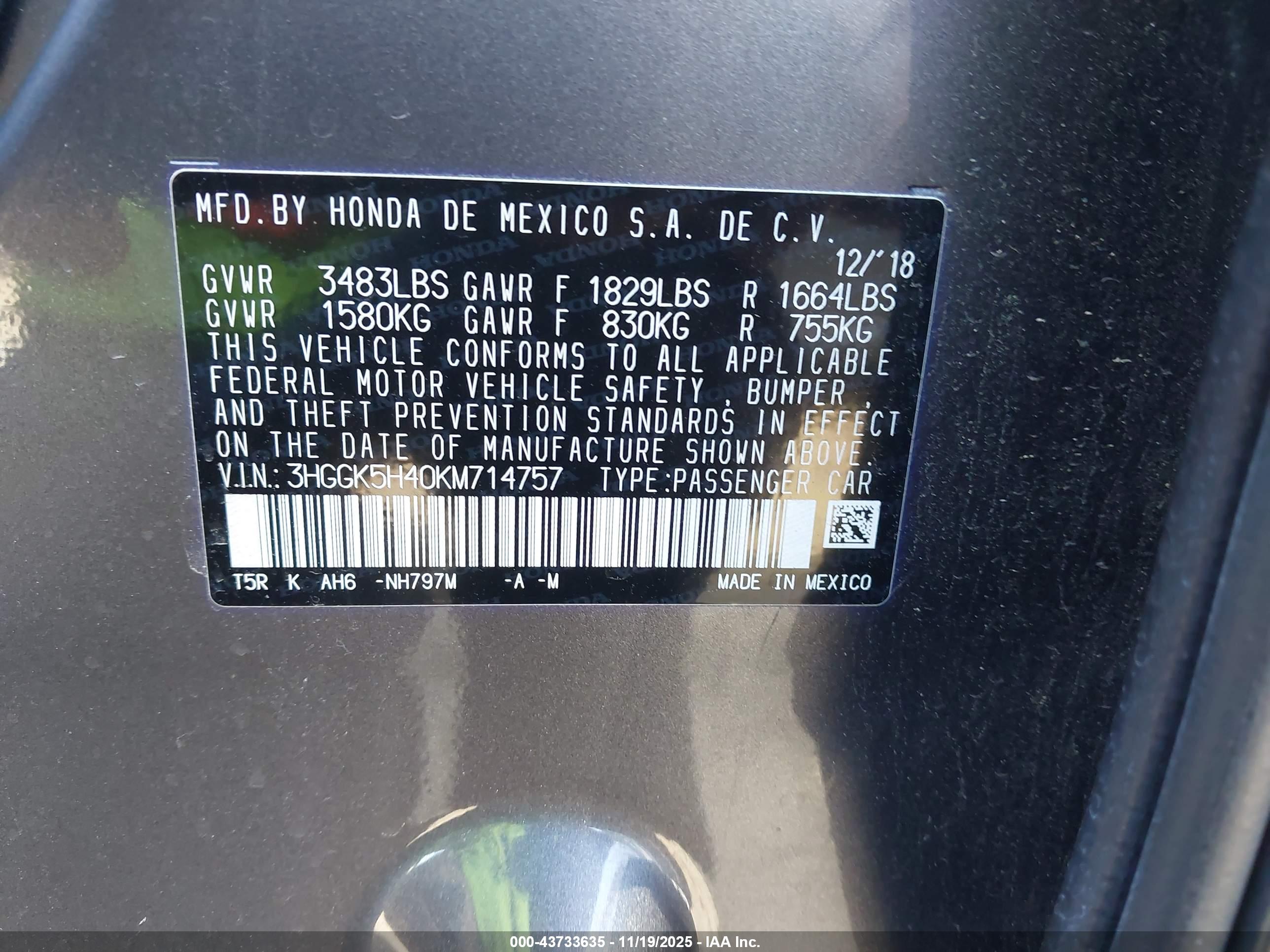 HONDA FIT image 9