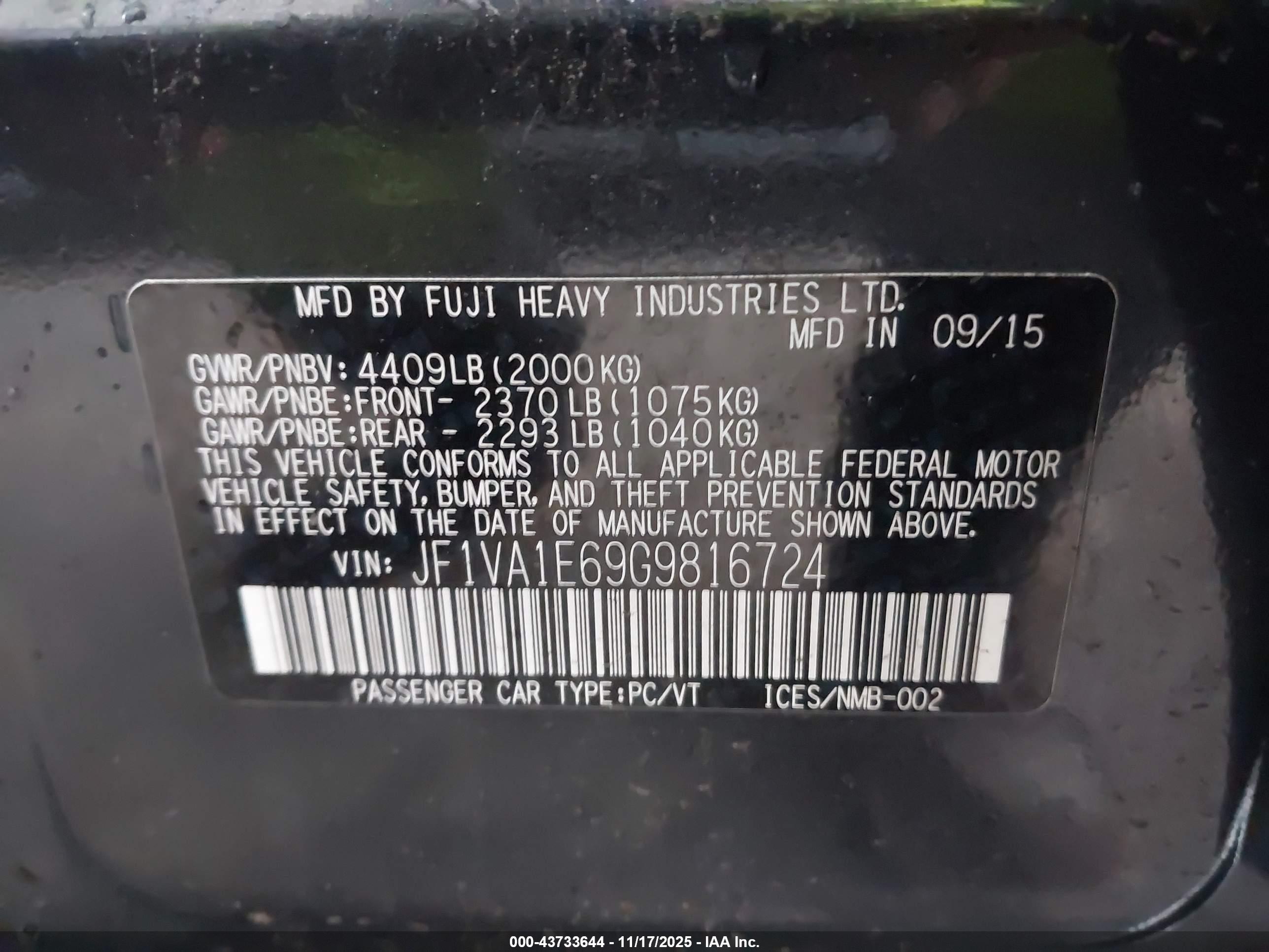 SUBARU WRX image 9