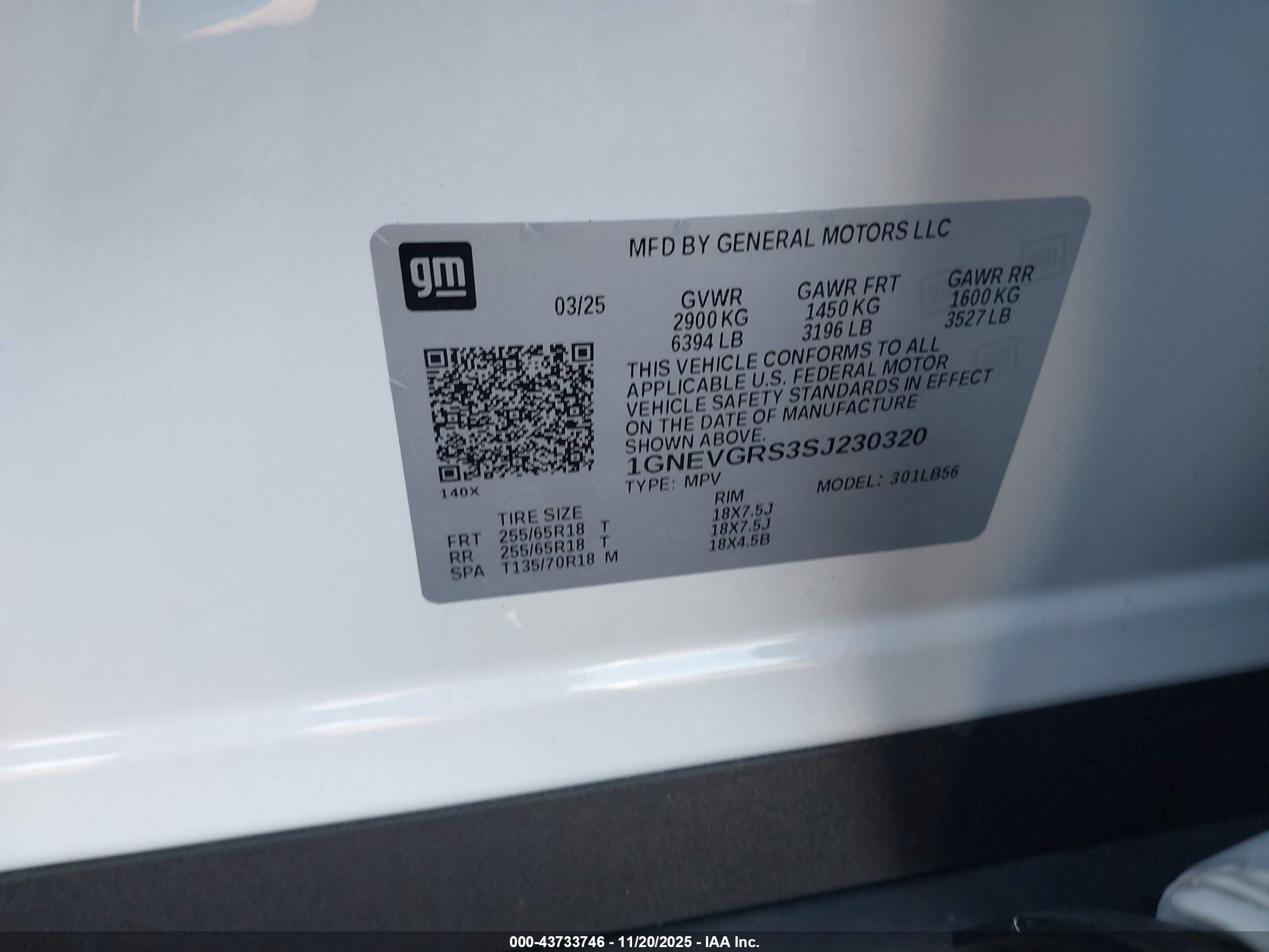 CHEVROLET TRAVERSE image 9