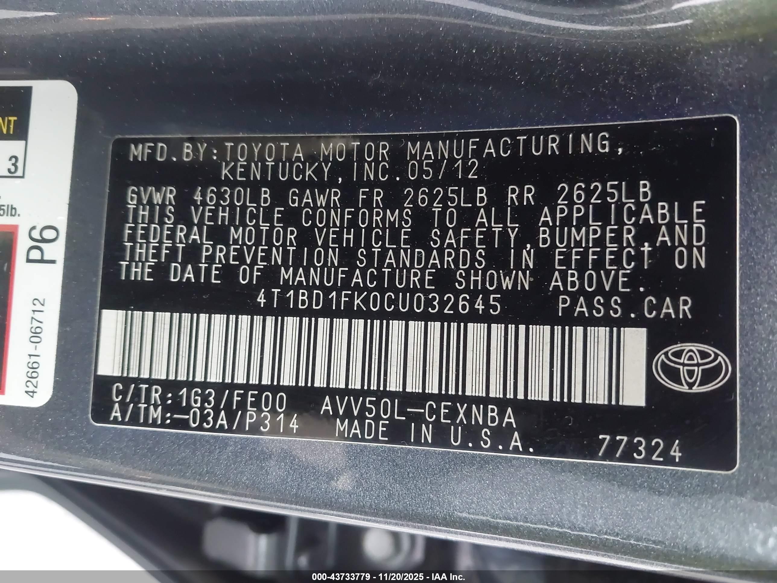 TOYOTA CAMRY image 9