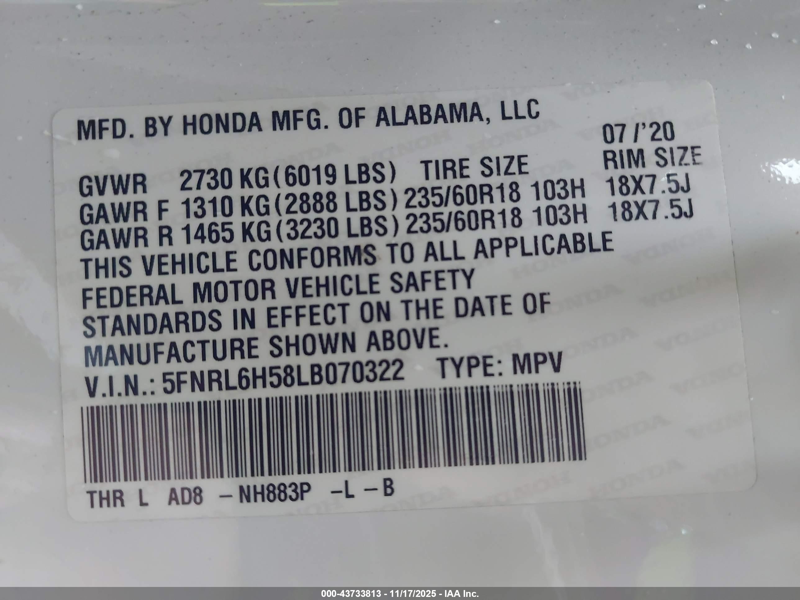 HONDA ODYSSEY image 9
