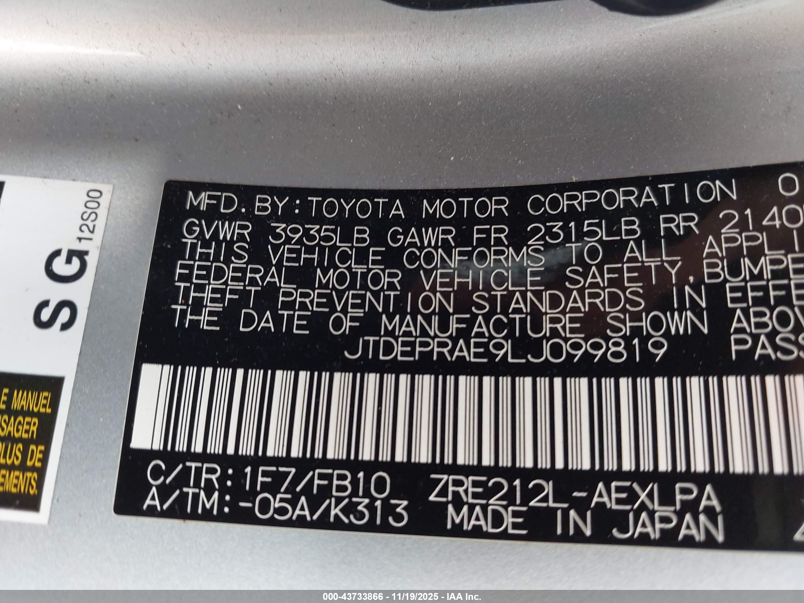 TOYOTA COROLLA image 9