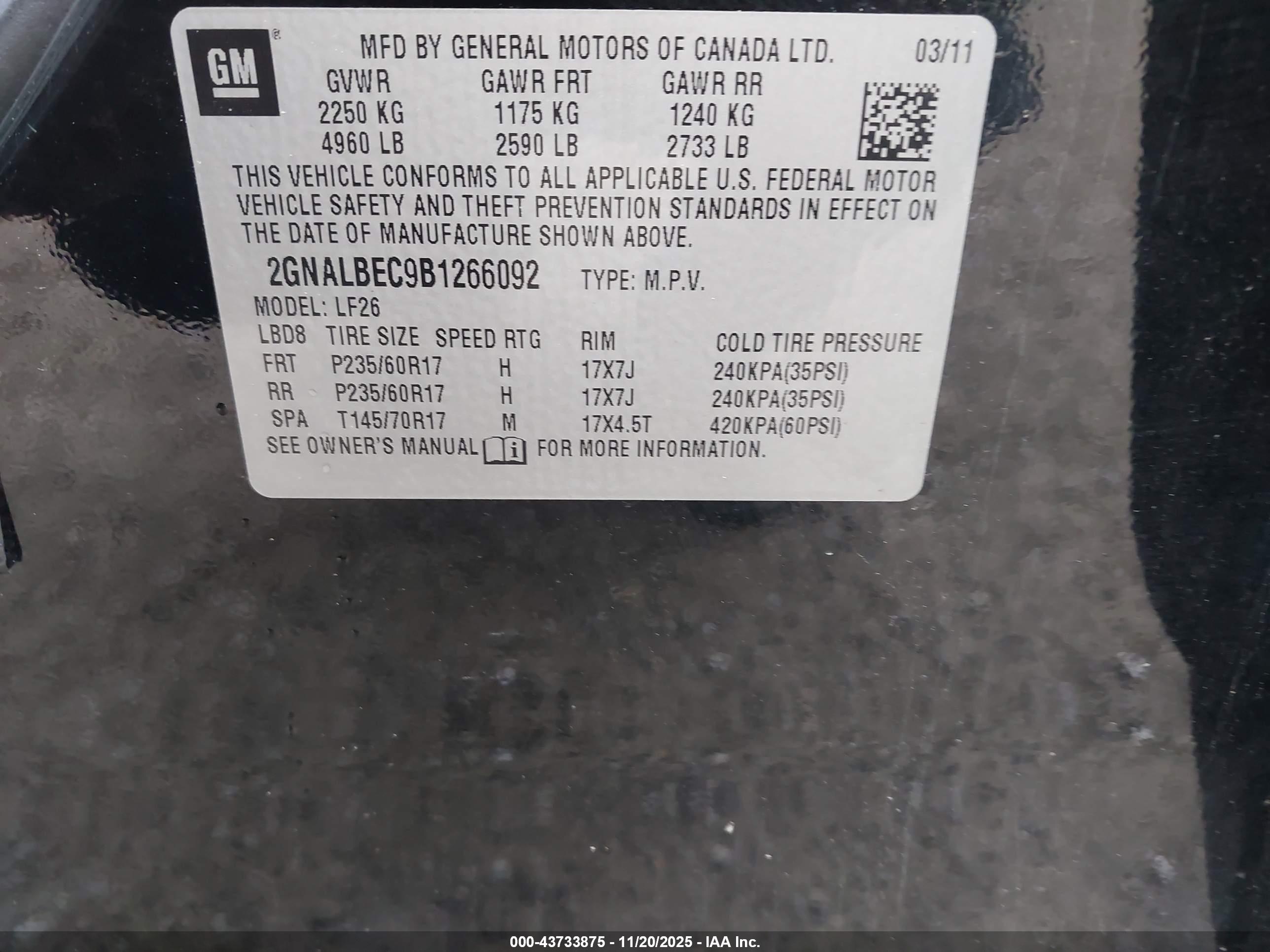 CHEVROLET EQUINOX image 9