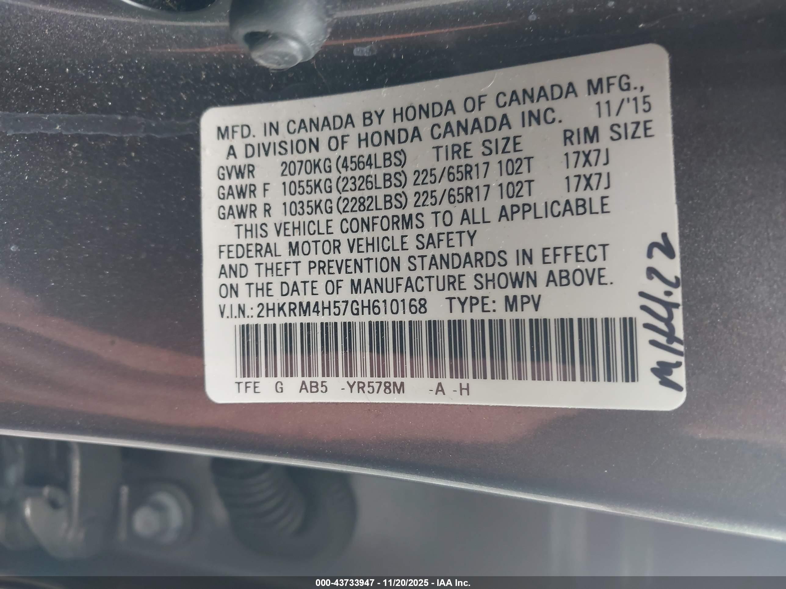 HONDA CR-V image 9