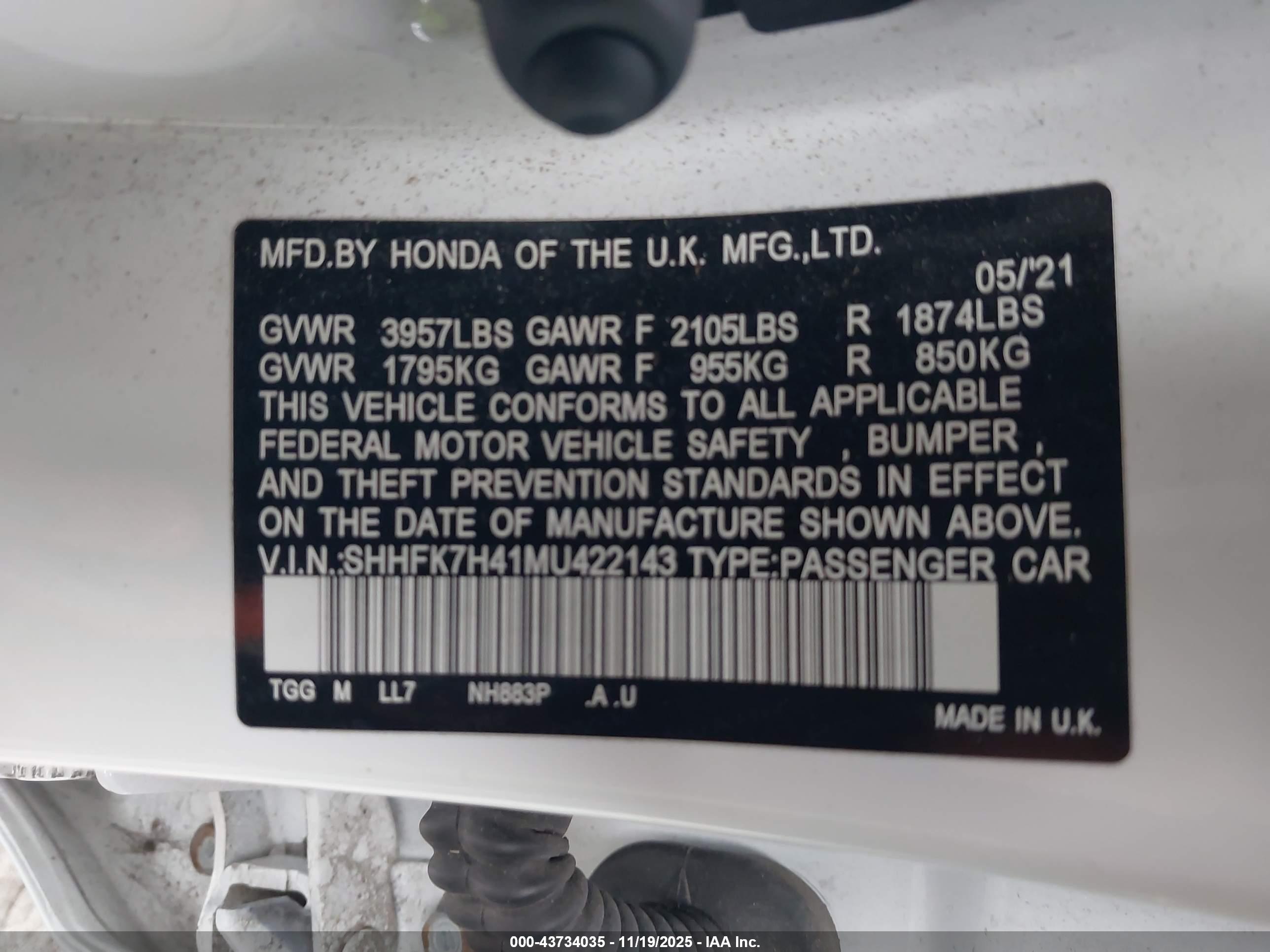 HONDA CIVIC image 9