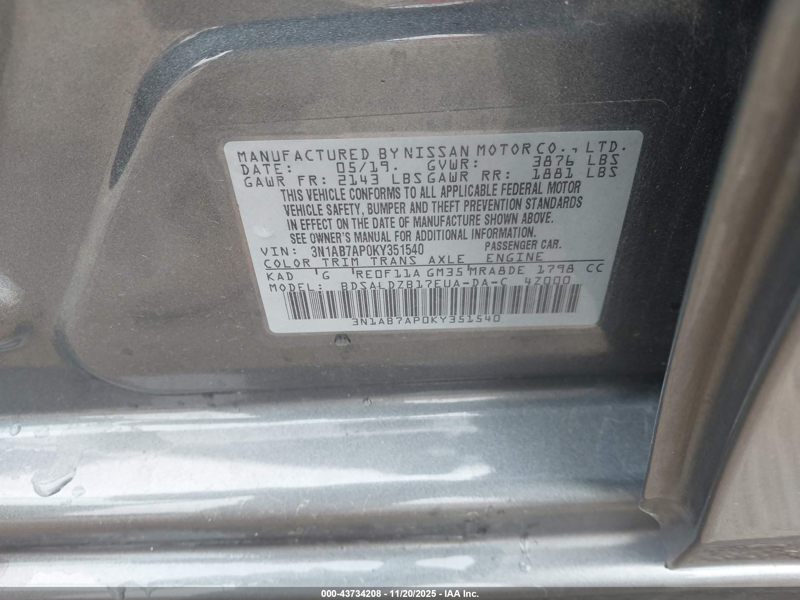NISSAN SENTRA image 9