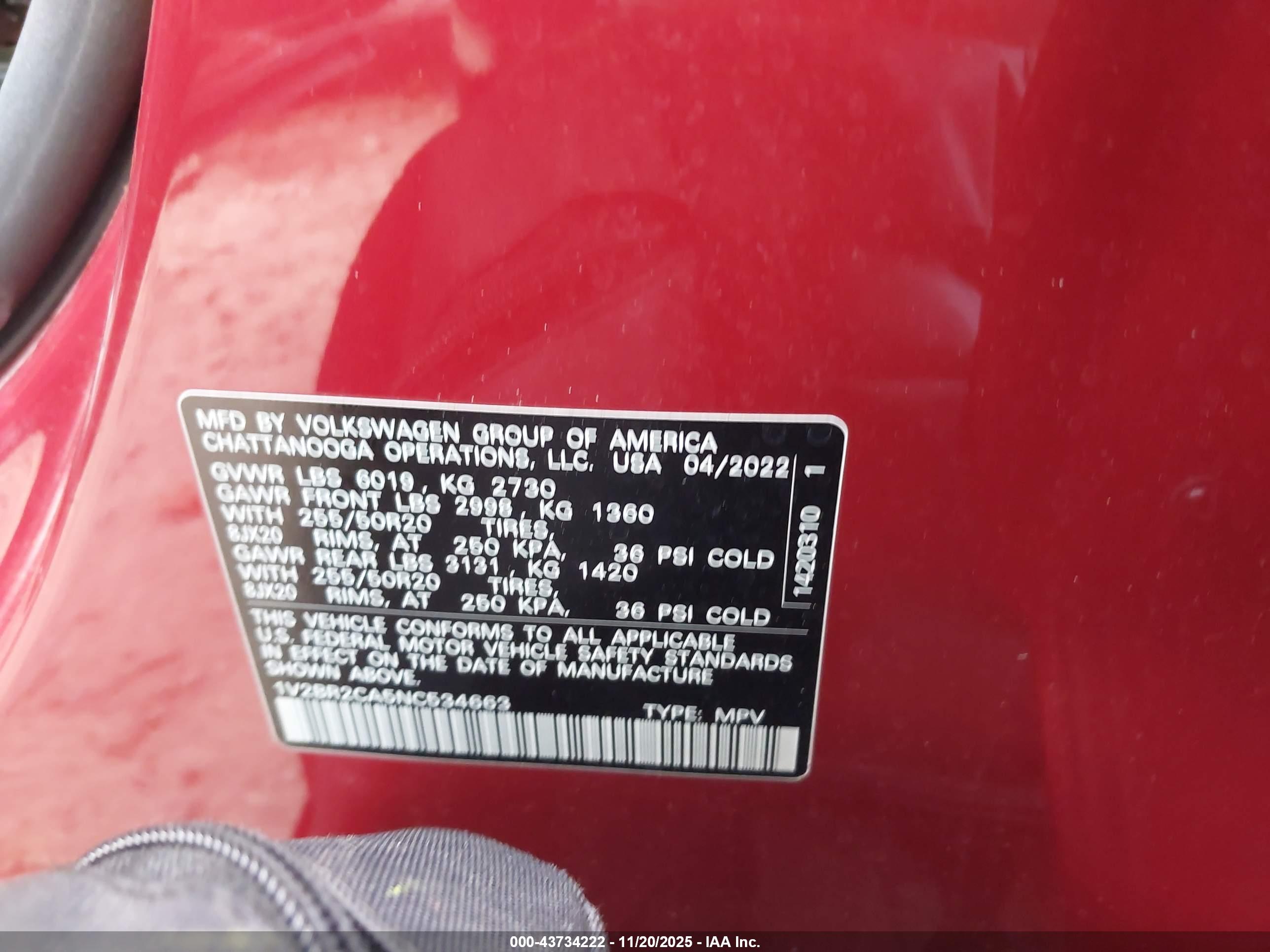 VOLKSWAGEN ATLAS image 9
