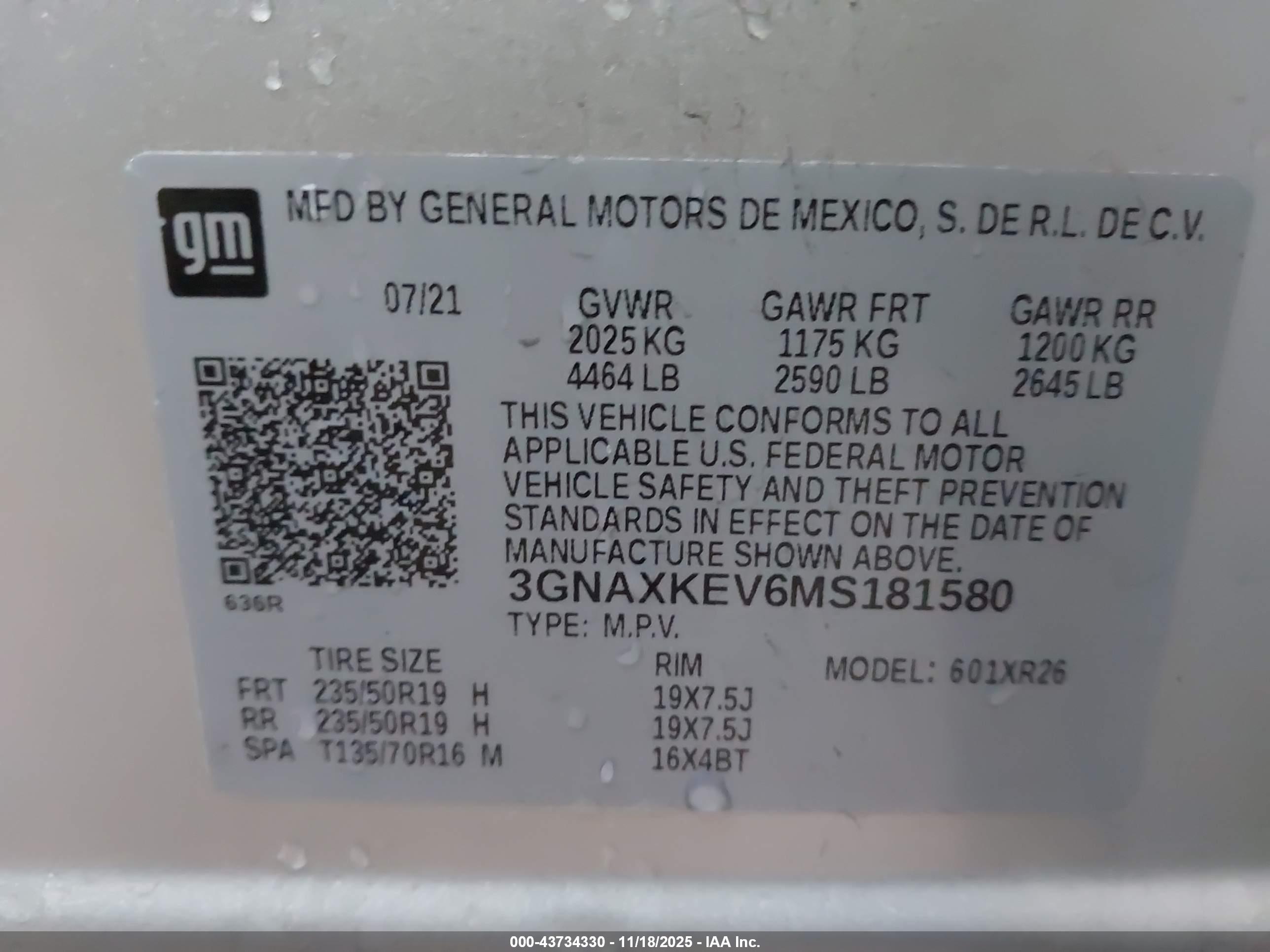 CHEVROLET EQUINOX image 9