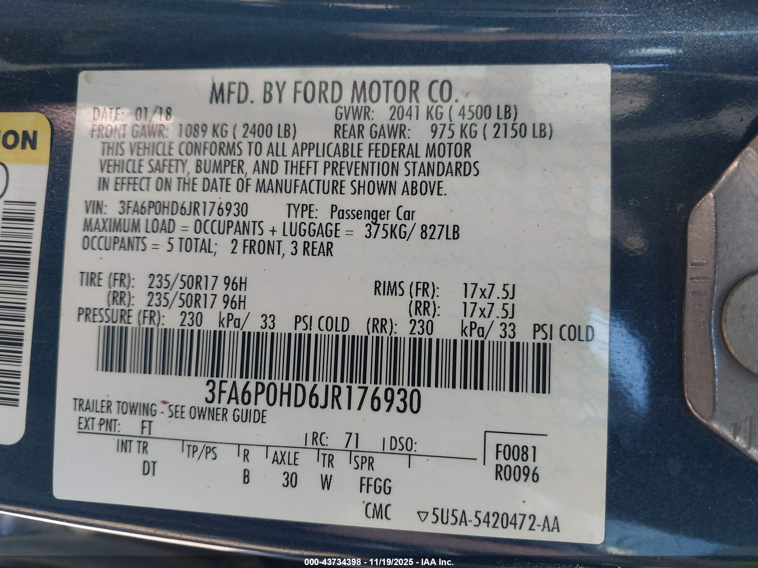 FORD FUSION image 9