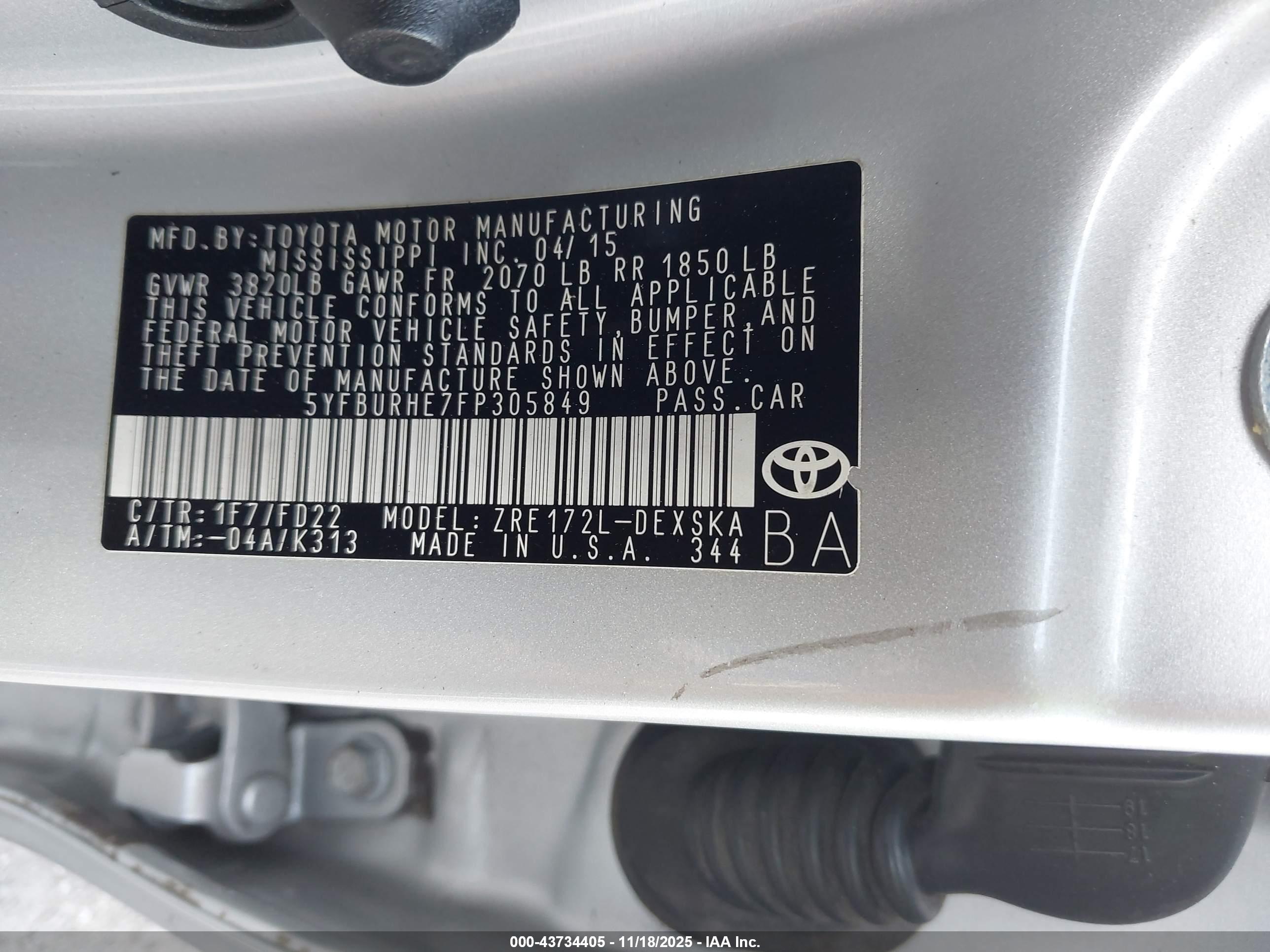 TOYOTA COROLLA image 9