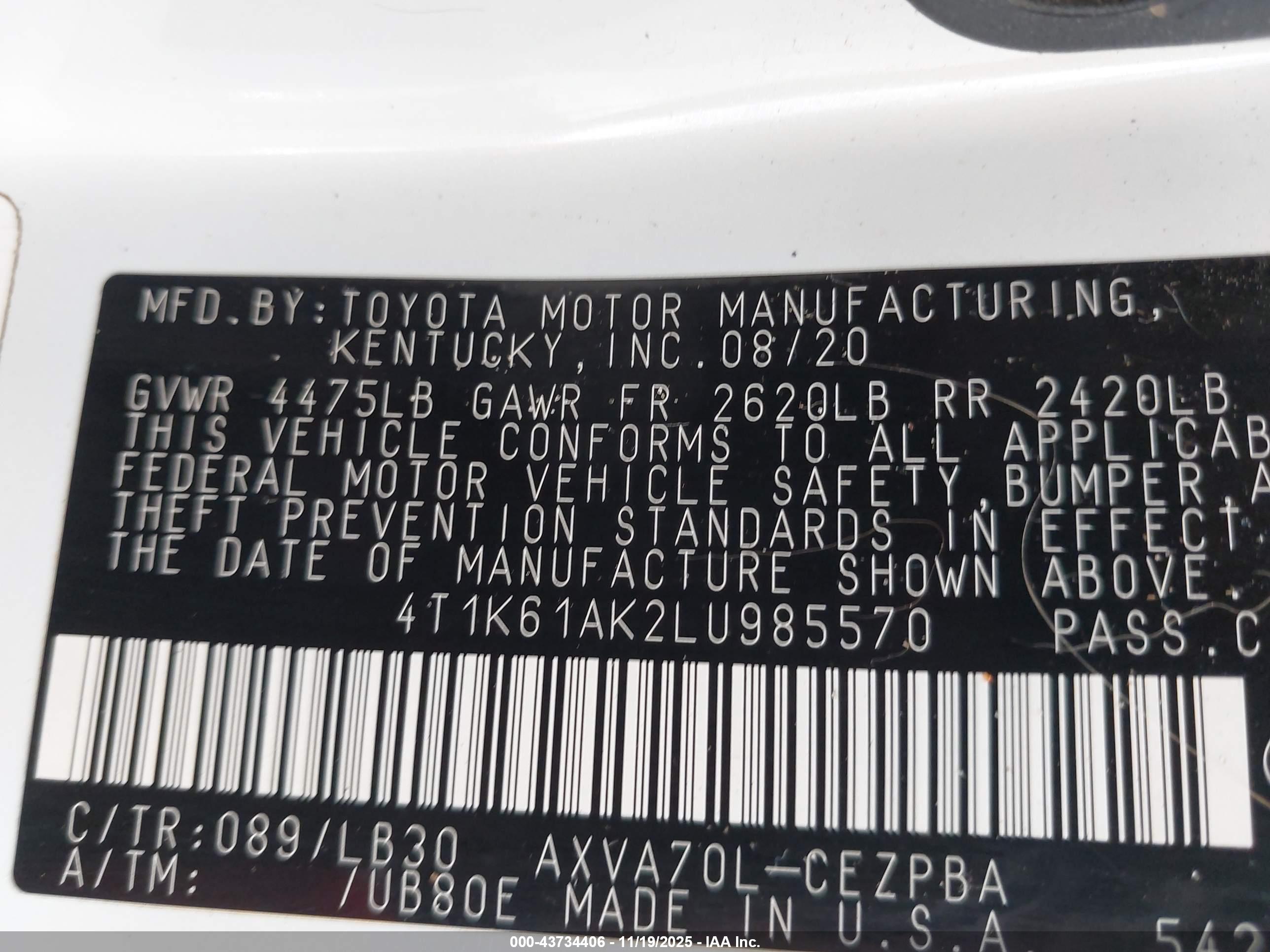TOYOTA CAMRY image 9