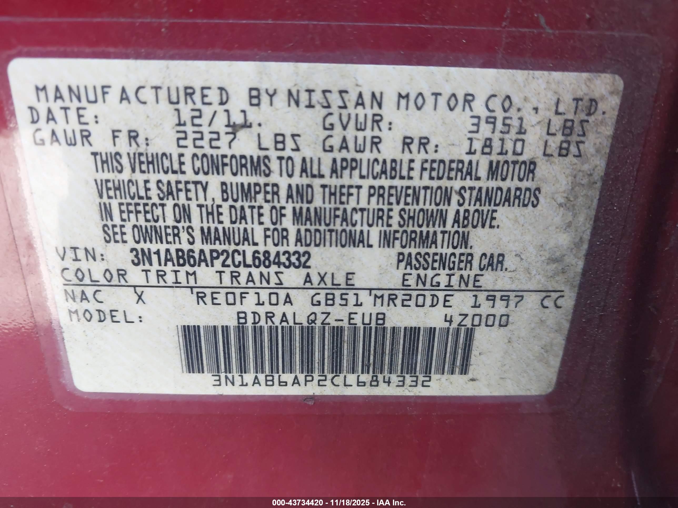 NISSAN SENTRA image 9