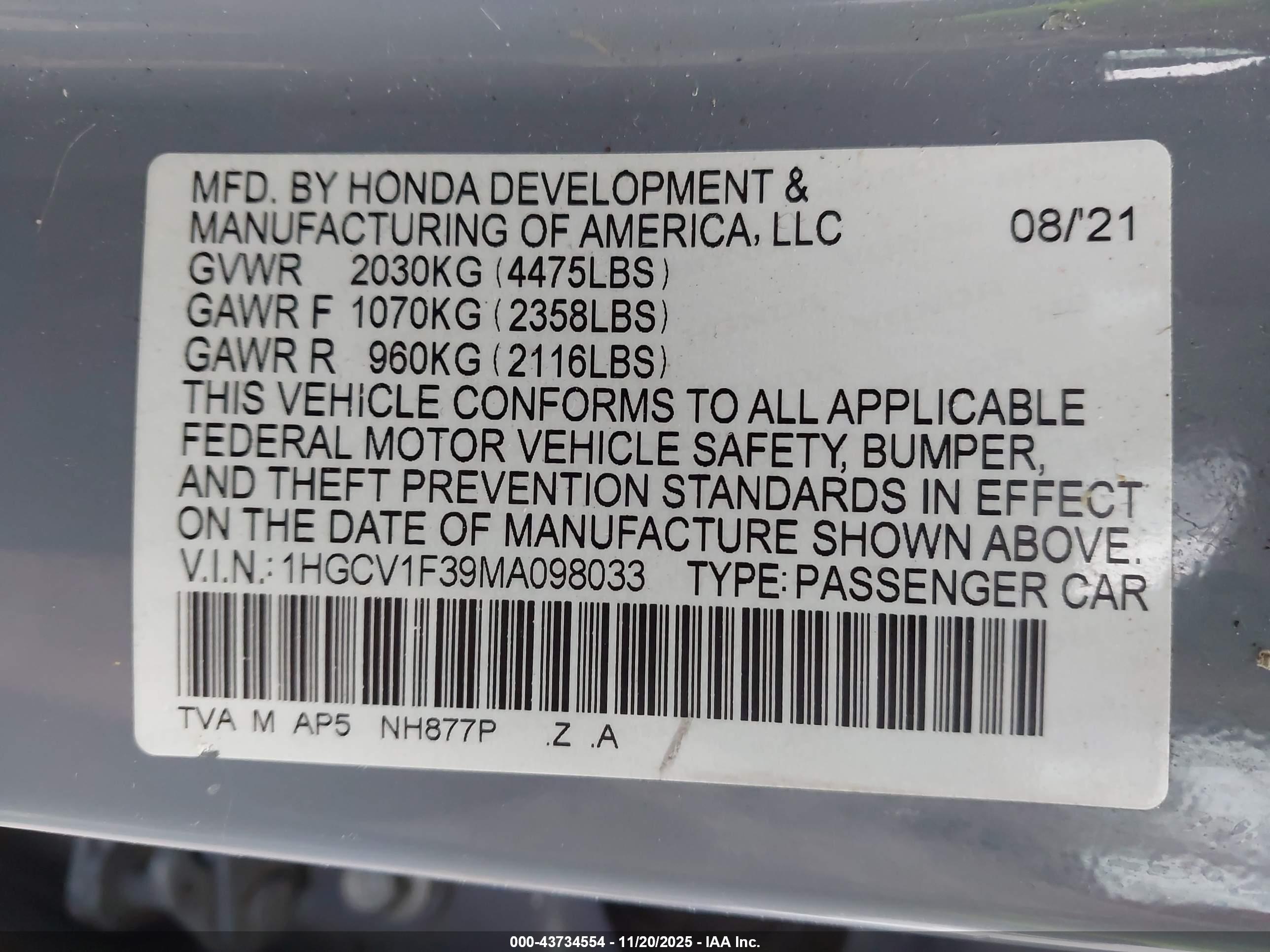 HONDA ACCORD image 9