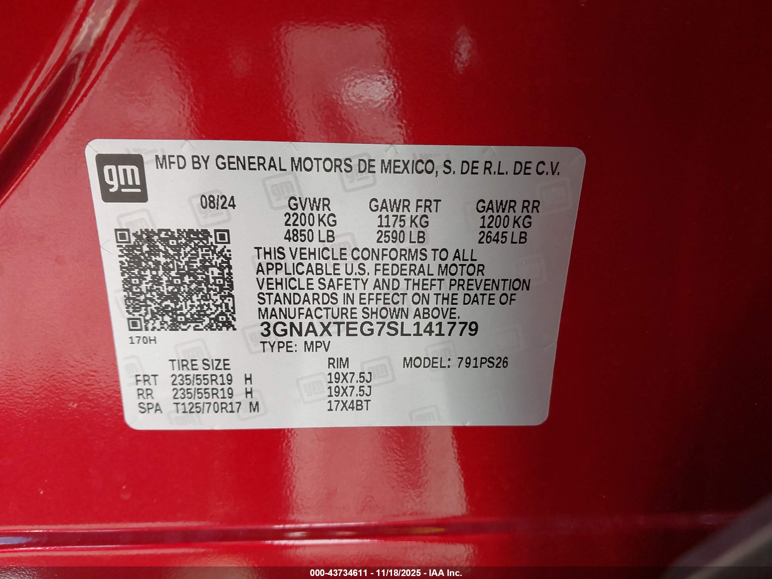CHEVROLET EQUINOX image 9