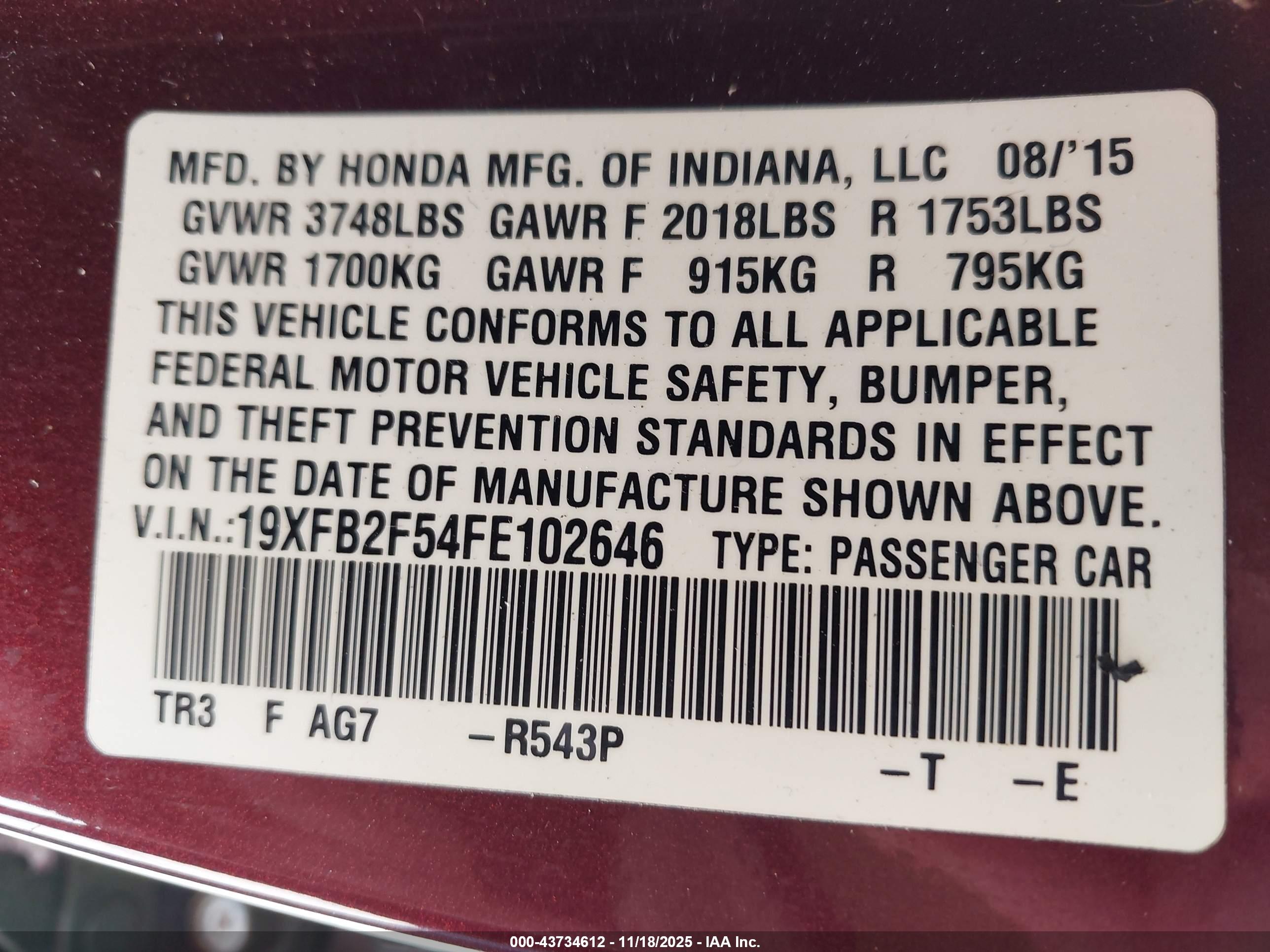 HONDA CIVIC image 9