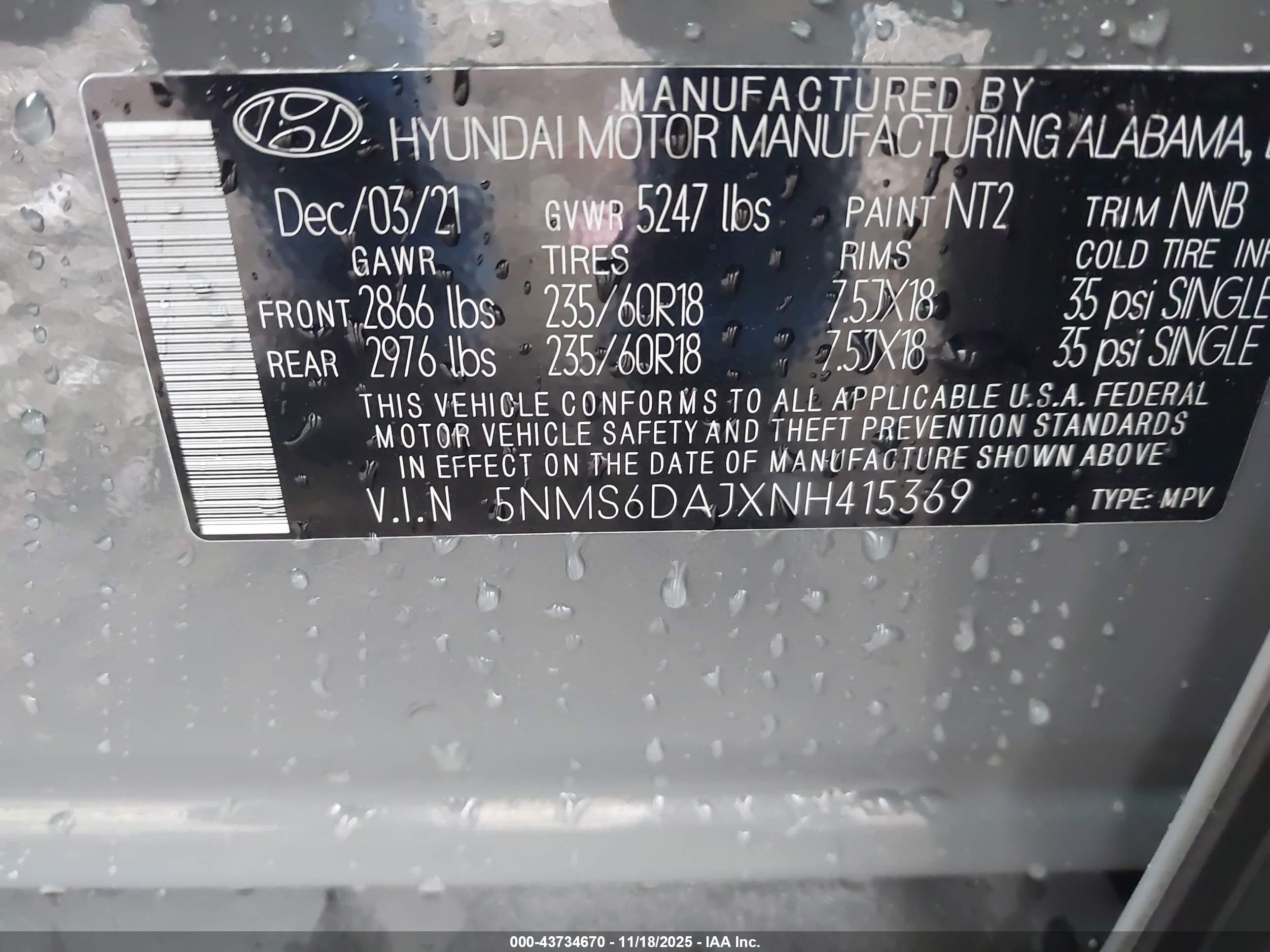 HYUNDAI SANTA image 9