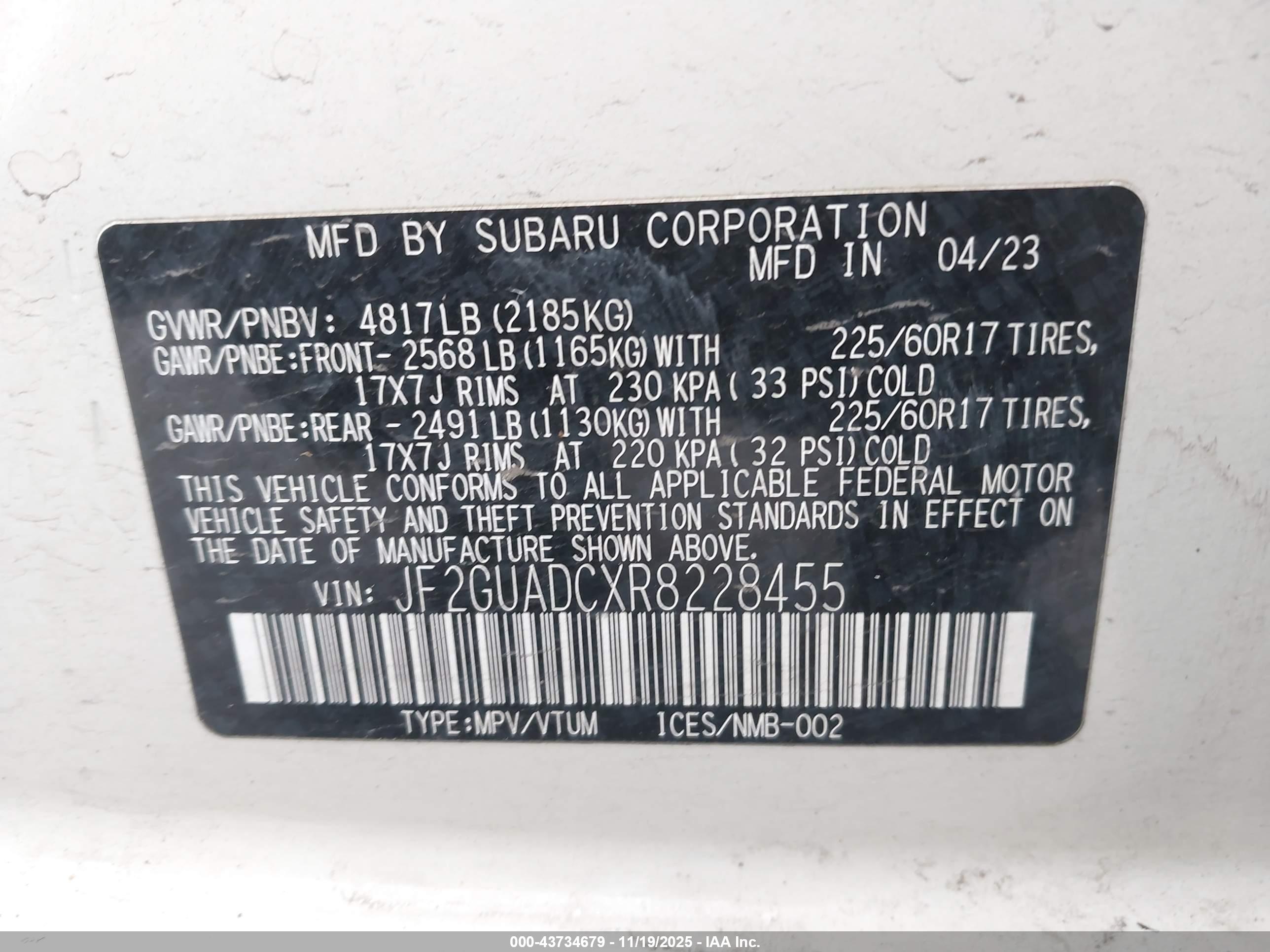SUBARU CROSSTREK image 9
