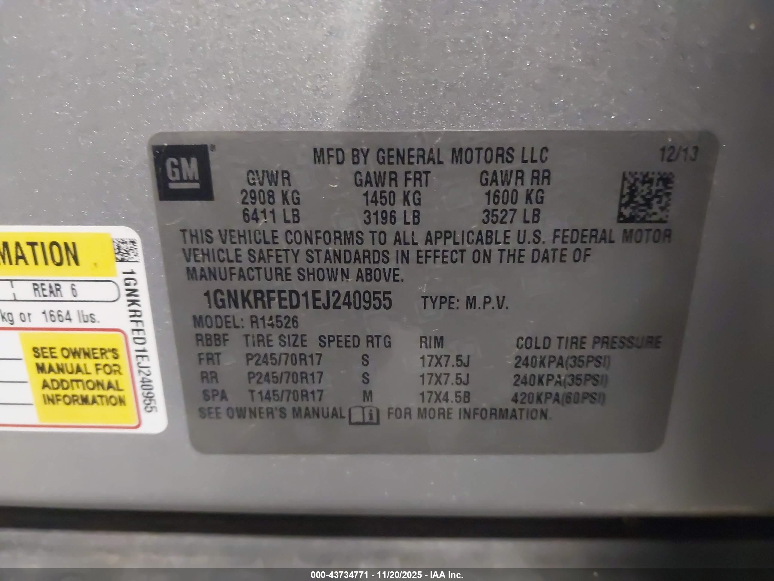 CHEVROLET TRAVERSE image 9