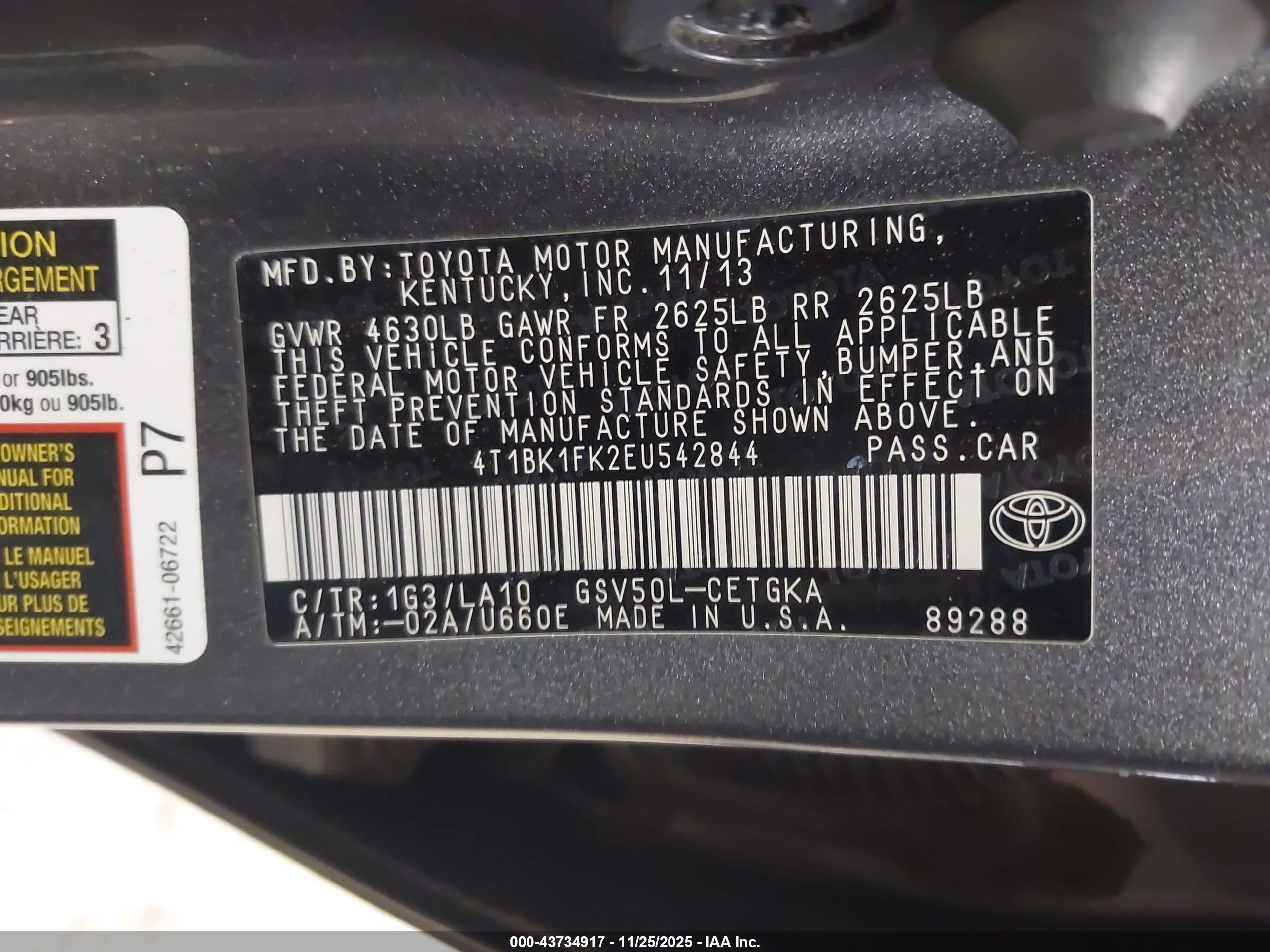 TOYOTA CAMRY image 9