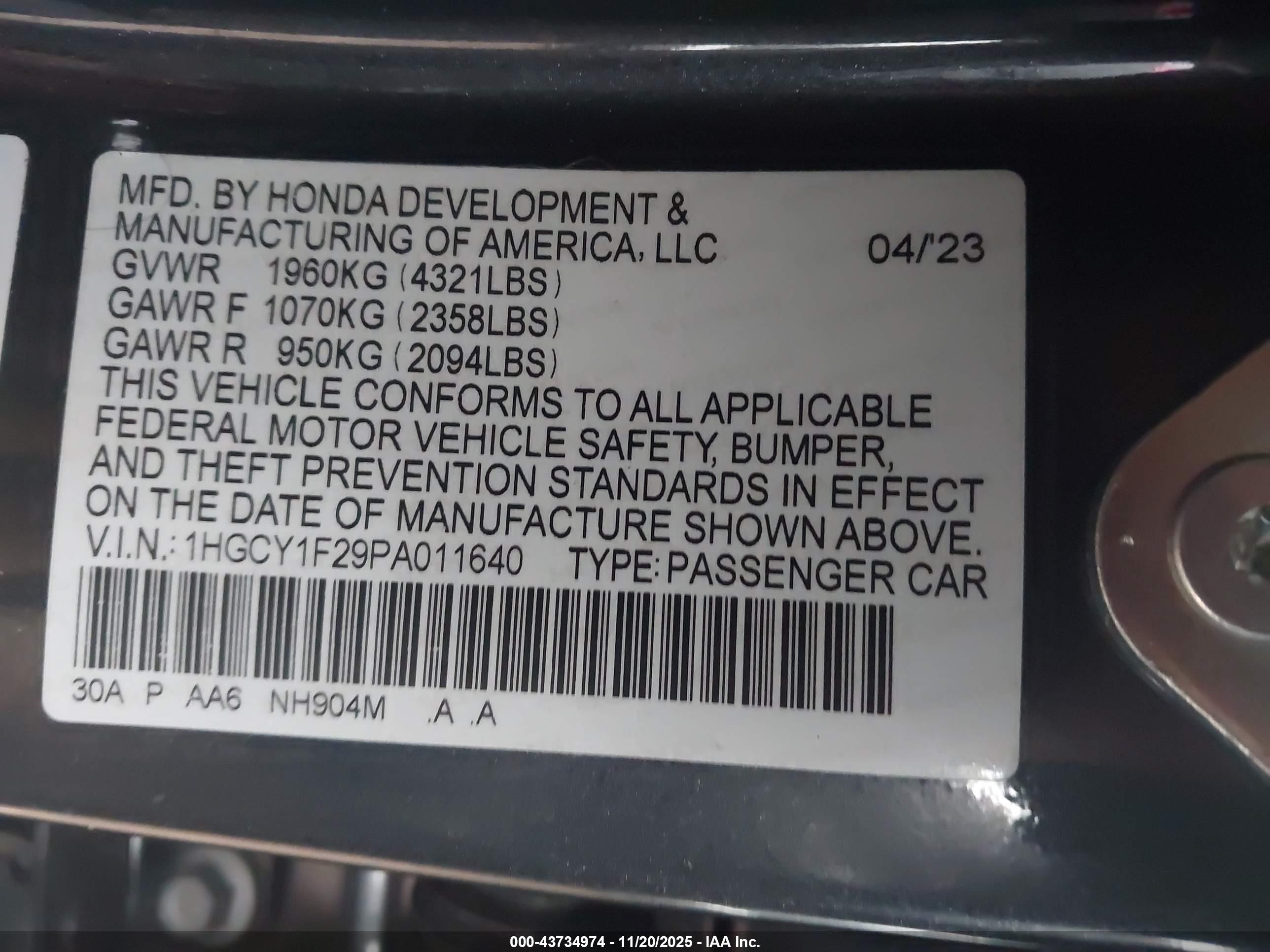 HONDA ACCORD image 9